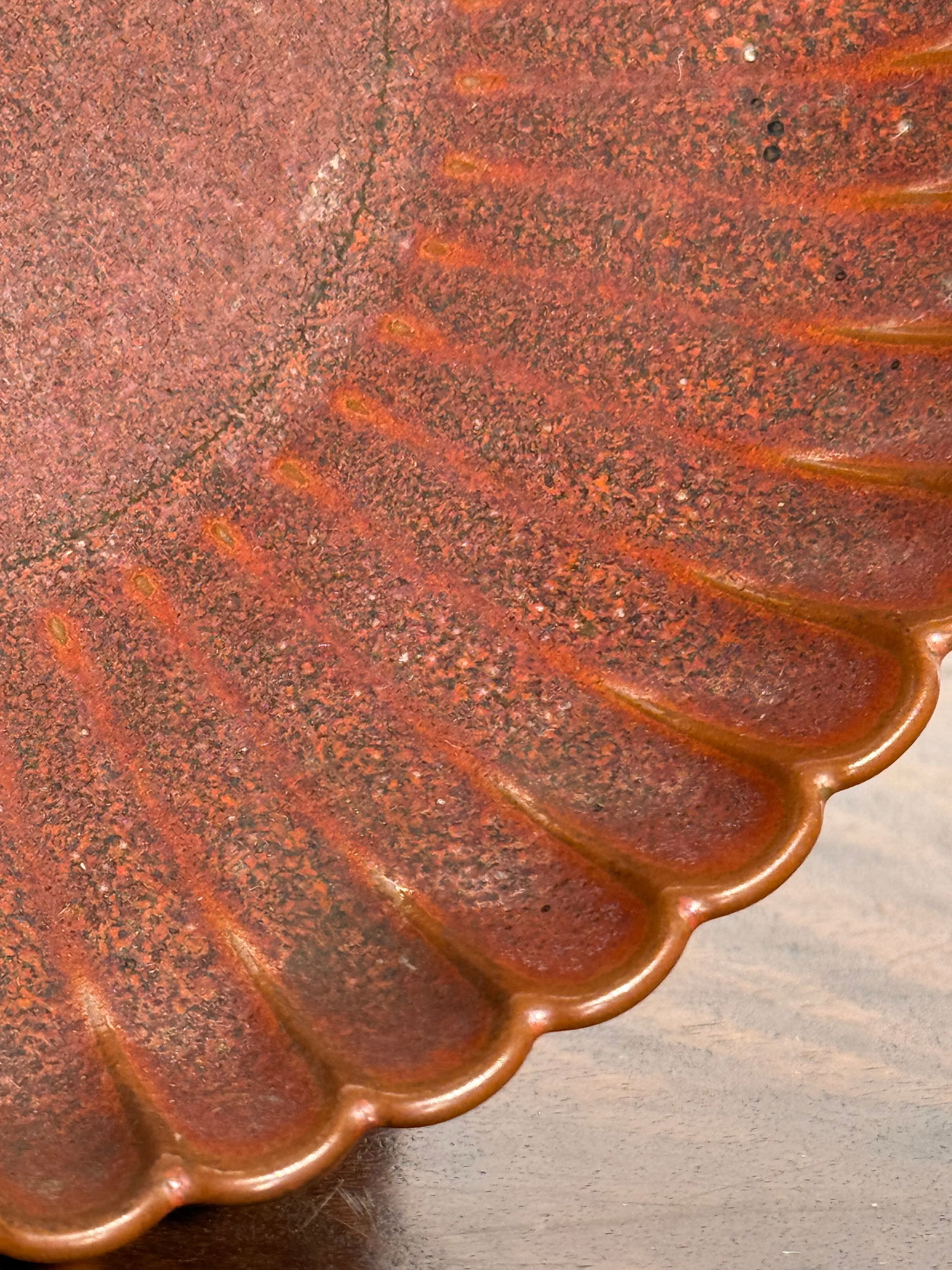 Chinese Iron Rust Glazed Dish - 5