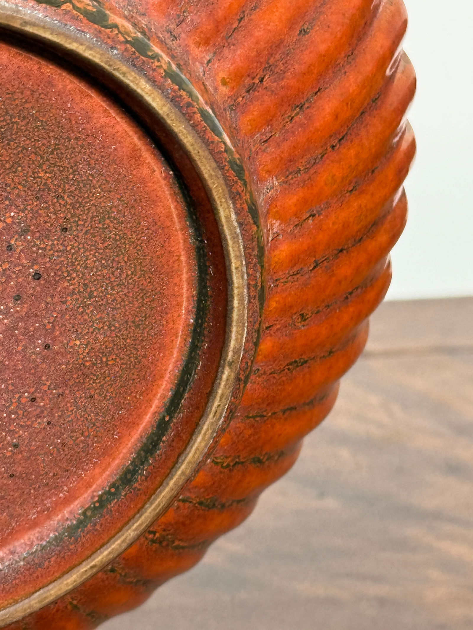 Chinese Iron Rust Glazed Dish - 8
