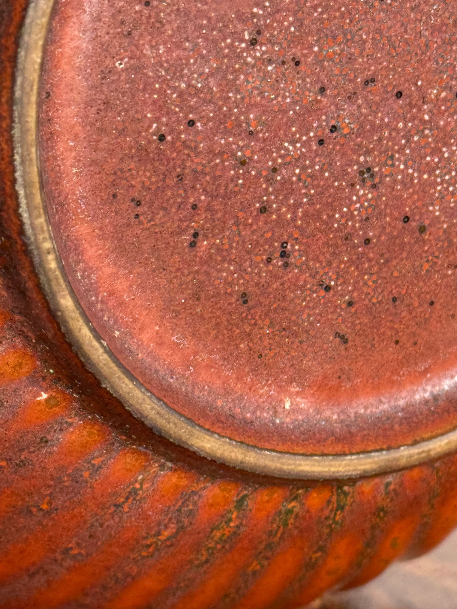 Chinese Iron Rust Glazed Dish - 9