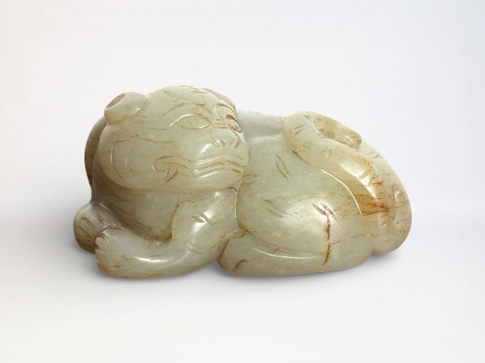 Chinese Carved Jade Tiger (1 of 11)