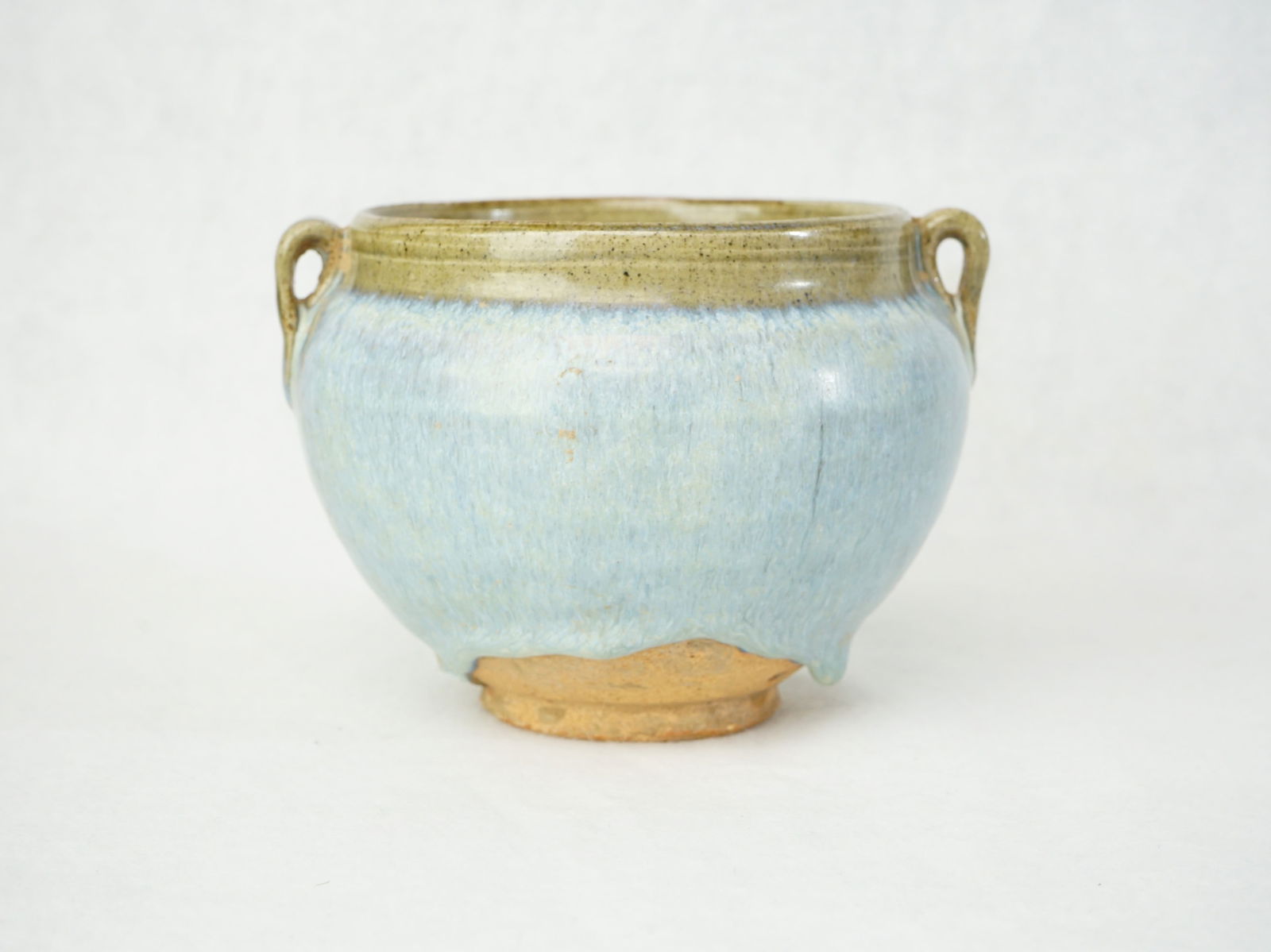 Chinese 'Jun' Handled Porcelain Jar (1 of 7)