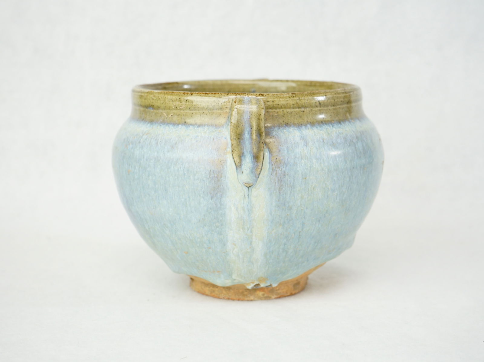 Chinese 'Jun' Handled Porcelain Jar - 2