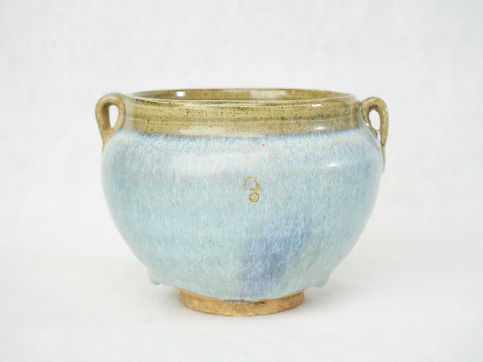 Chinese 'Jun' Handled Porcelain Jar - 3