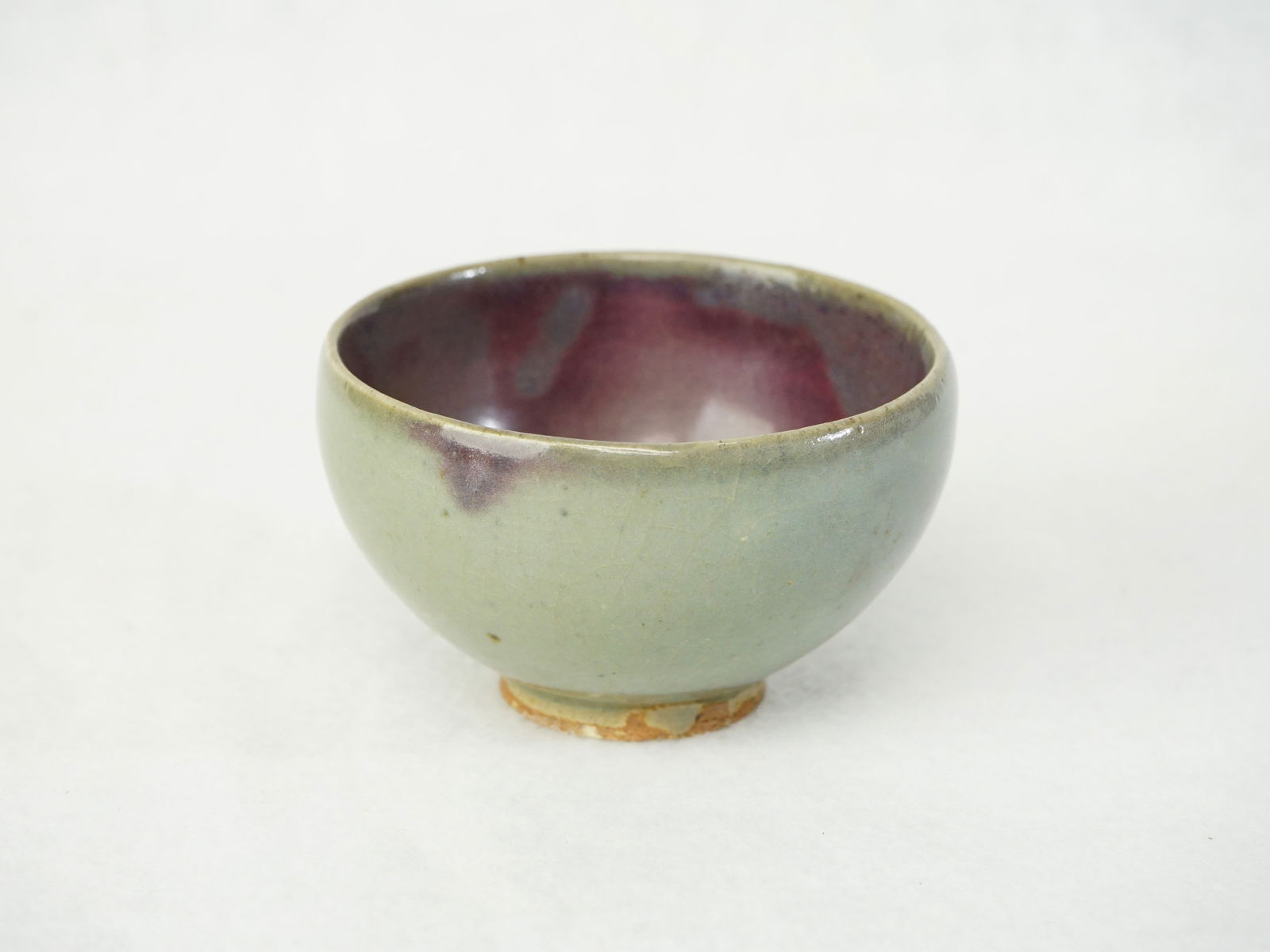 Chinese 'Jun' Purple-Splashed Bubble Bowl - 3