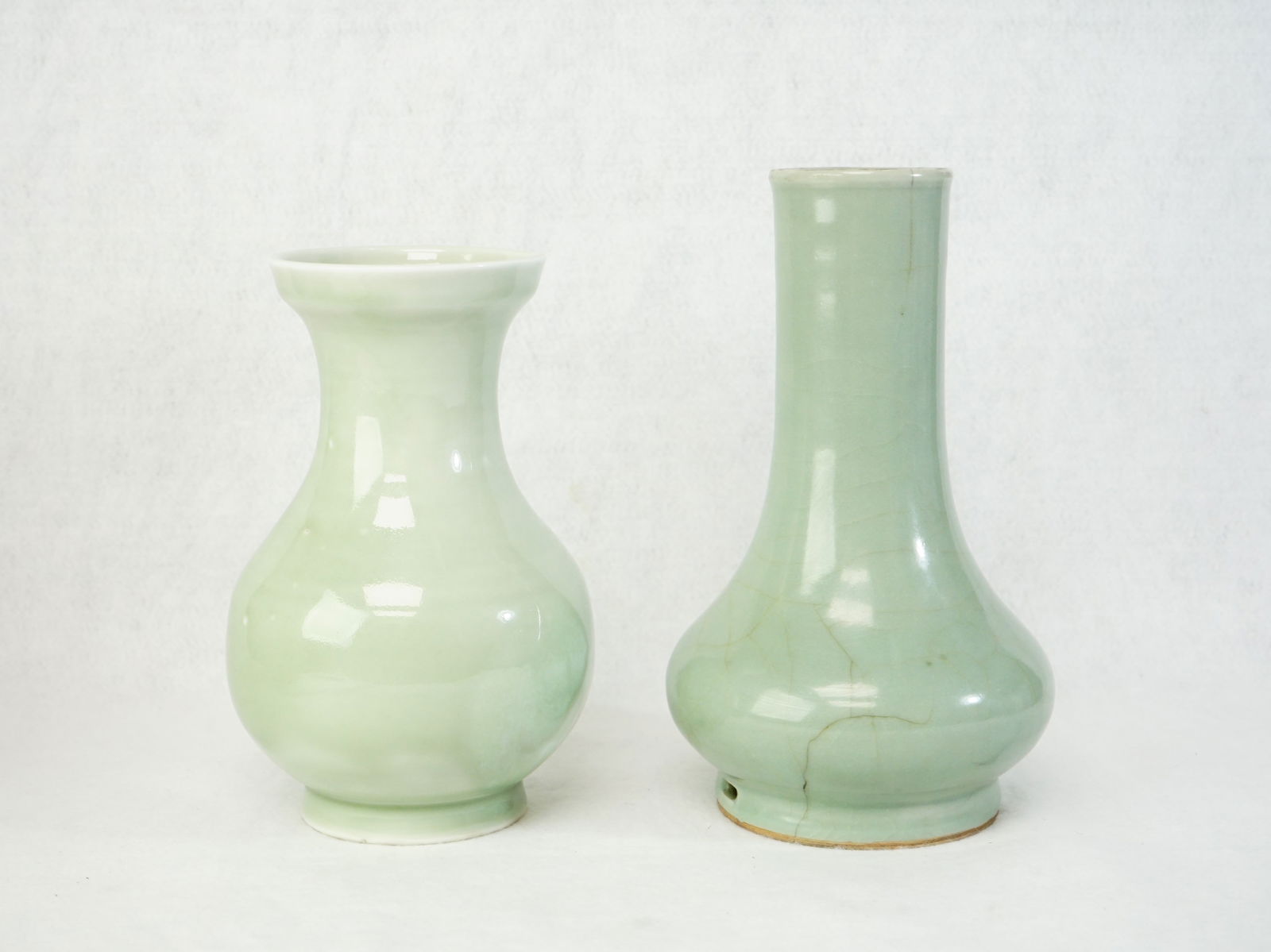 Lot of 2 Japanese Celadon Vases (1 of 8)
