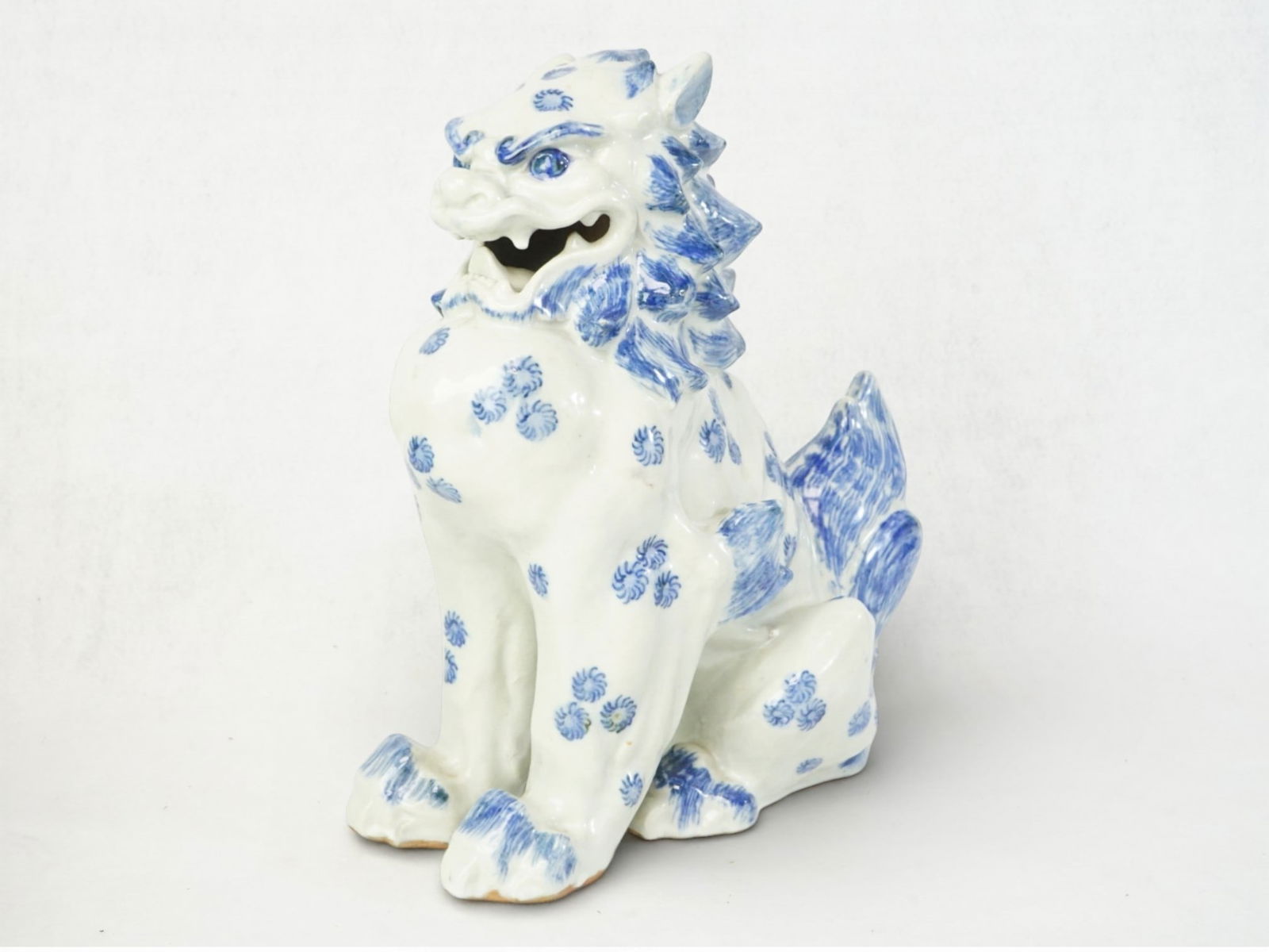 Japanese Blue and White ’Kirin’ Figure: Approximate size:9.5x8.5x5 in Shipping: We offer in-house shipping services for most small items. This means that we will take care of packing and shipping the items directly to you. For larger or