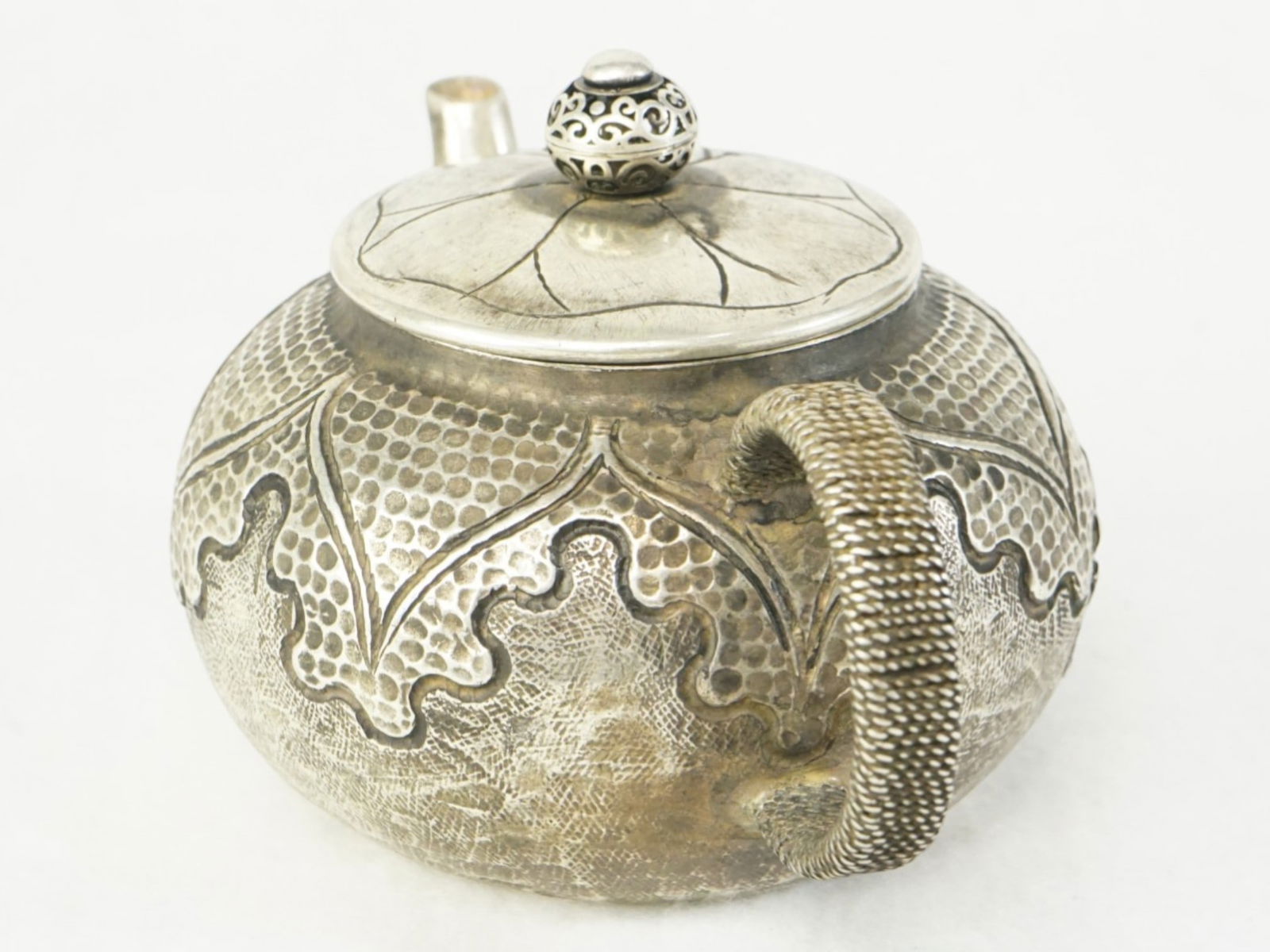 Chinese Export Silver Tea Pot - 4