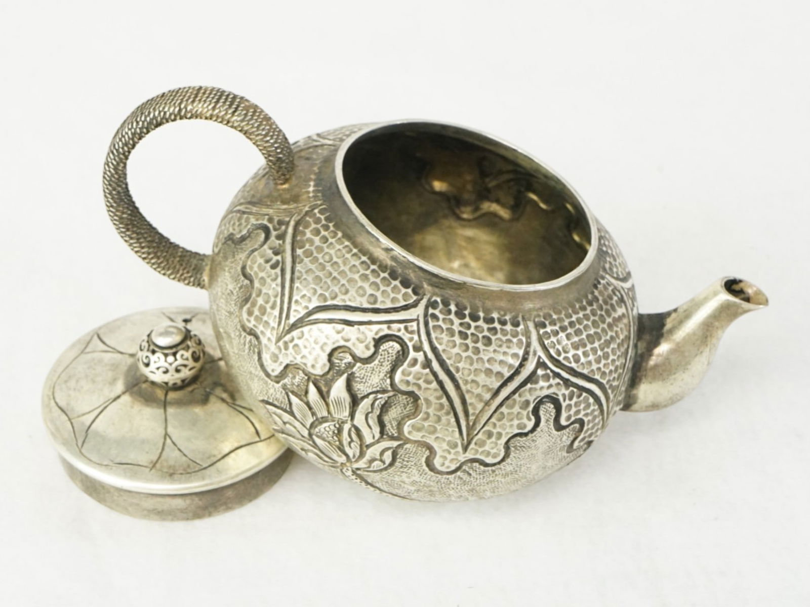 Chinese Export Silver Tea Pot - 5