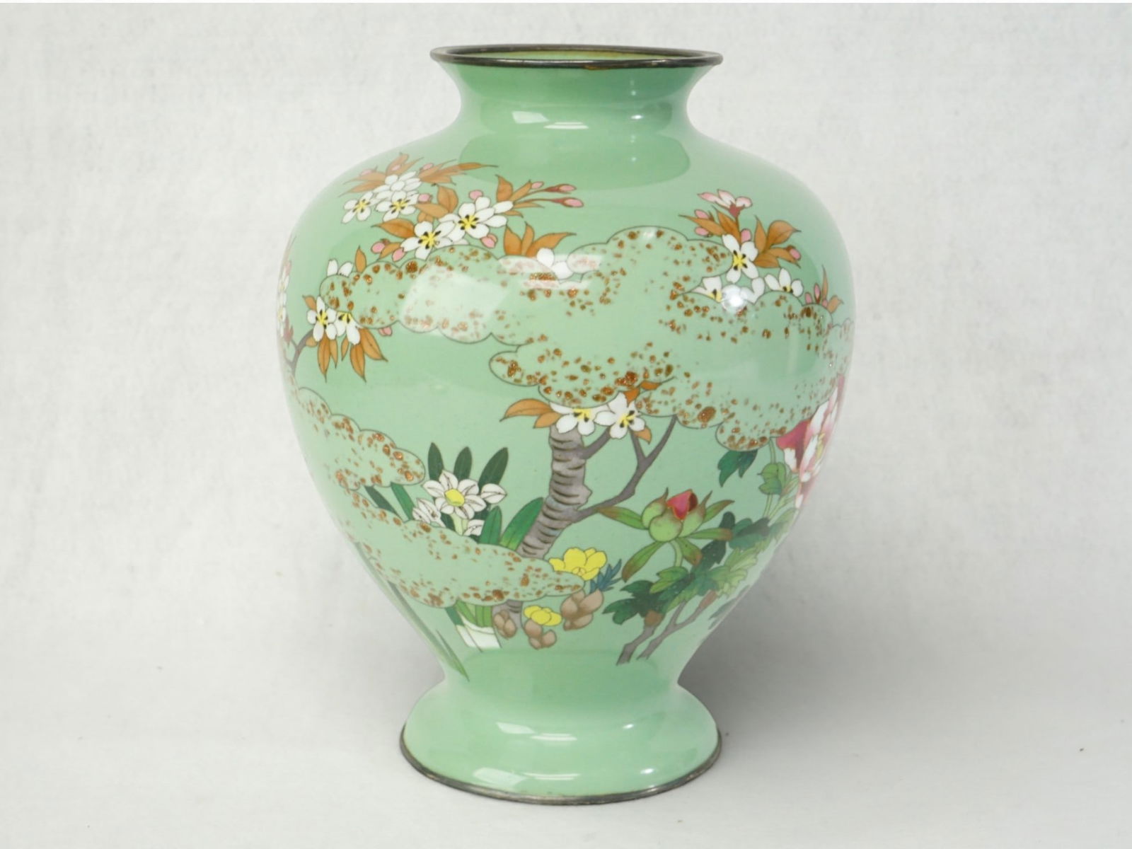 Japanese Cloisonne Vase Signed: Approximate size: H:8 in Shipping: We offer in-house shipping services for most small items. This means that we will take care of packing and shipping the items directly to you. For larger or