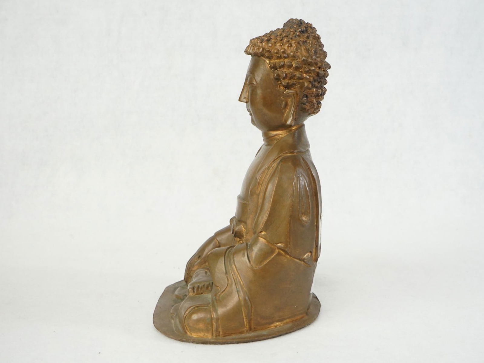 Chinese Bronze Seated Buddha - 4