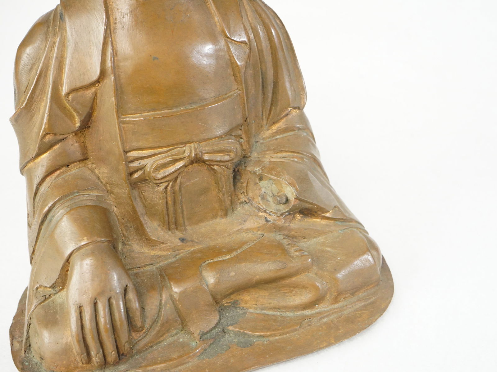 Chinese Bronze Seated Buddha - 6