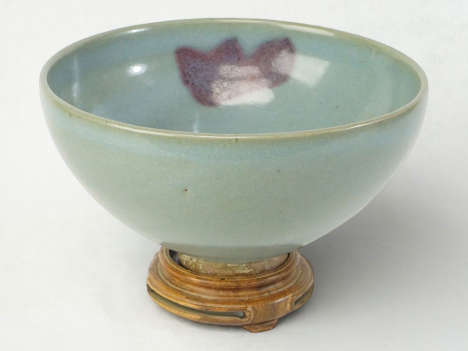 Chinese Jun Kiln Porcelain Bowl with Purple Splash (1 of 8)