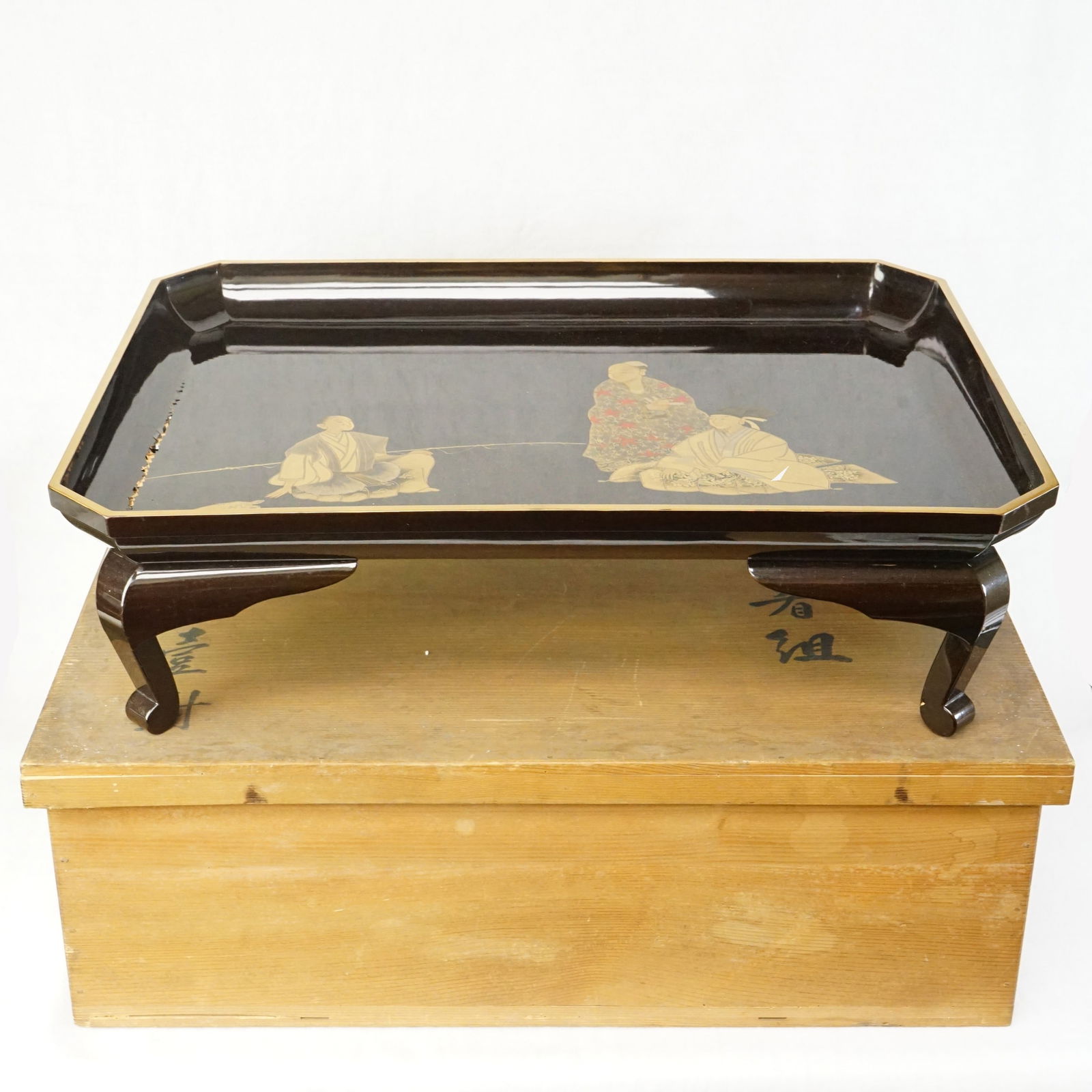 Japanese Meiji Lacquer Tray with Box (1 of 5)