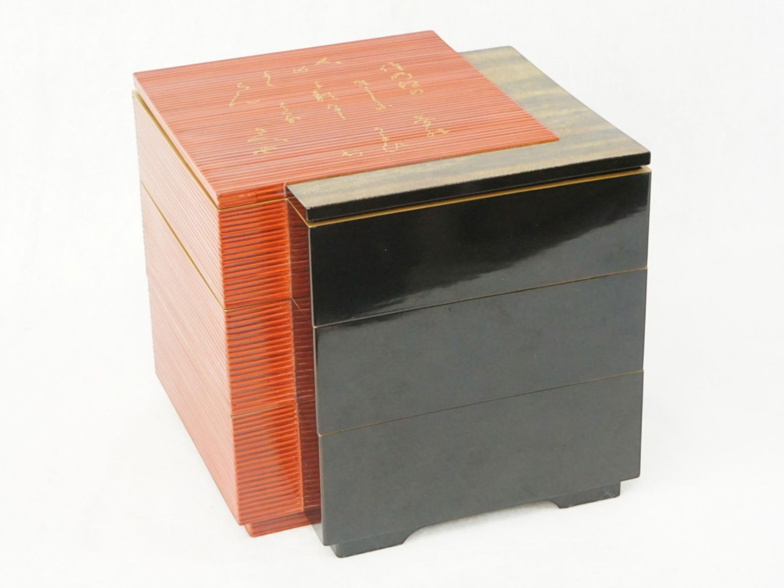 Japanese Lacquer Box with Inscriptions (1 of 5)