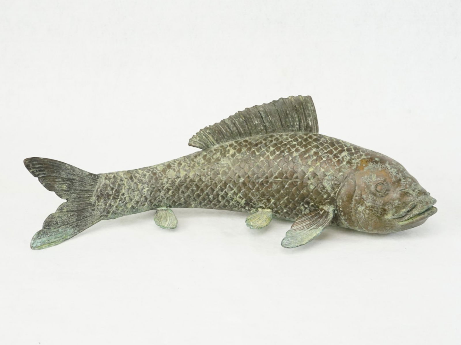 Japanese Bronze Koi: Approximate size: 12x4x6 in Shipping: We offer in-house shipping services for most small items. This means that we will take care of packing and shipping the items directly to you. For larger or speci