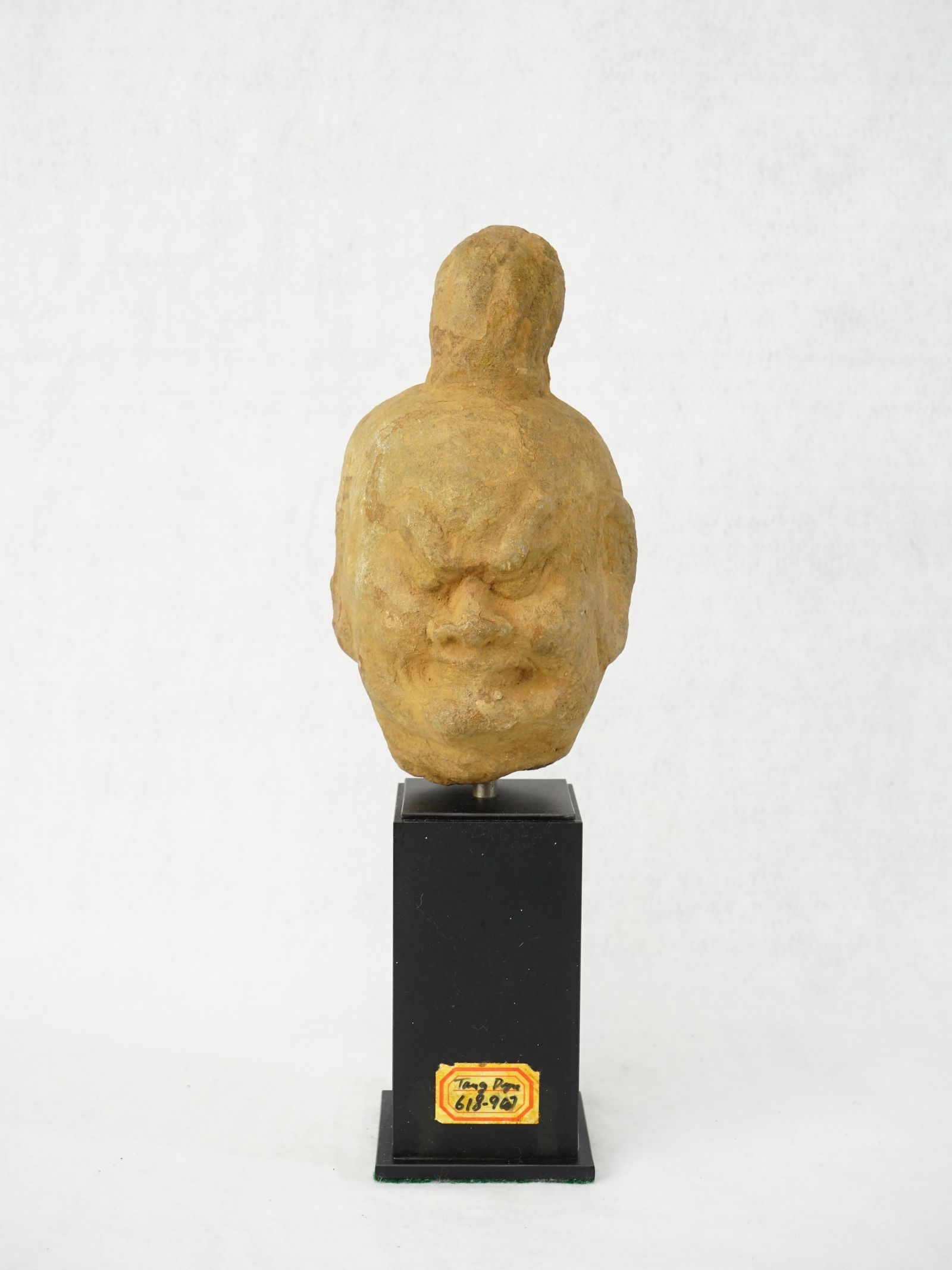 Chinese Stone Head of a Figure with Stand,Possibly Tang Dynasty: Approximate size: overall H:13.25 in,head 8.25x4.5x4.5 Shipping: We offer in-house shipping services for most small items. This means that we will take care of packing and shipping the items directly