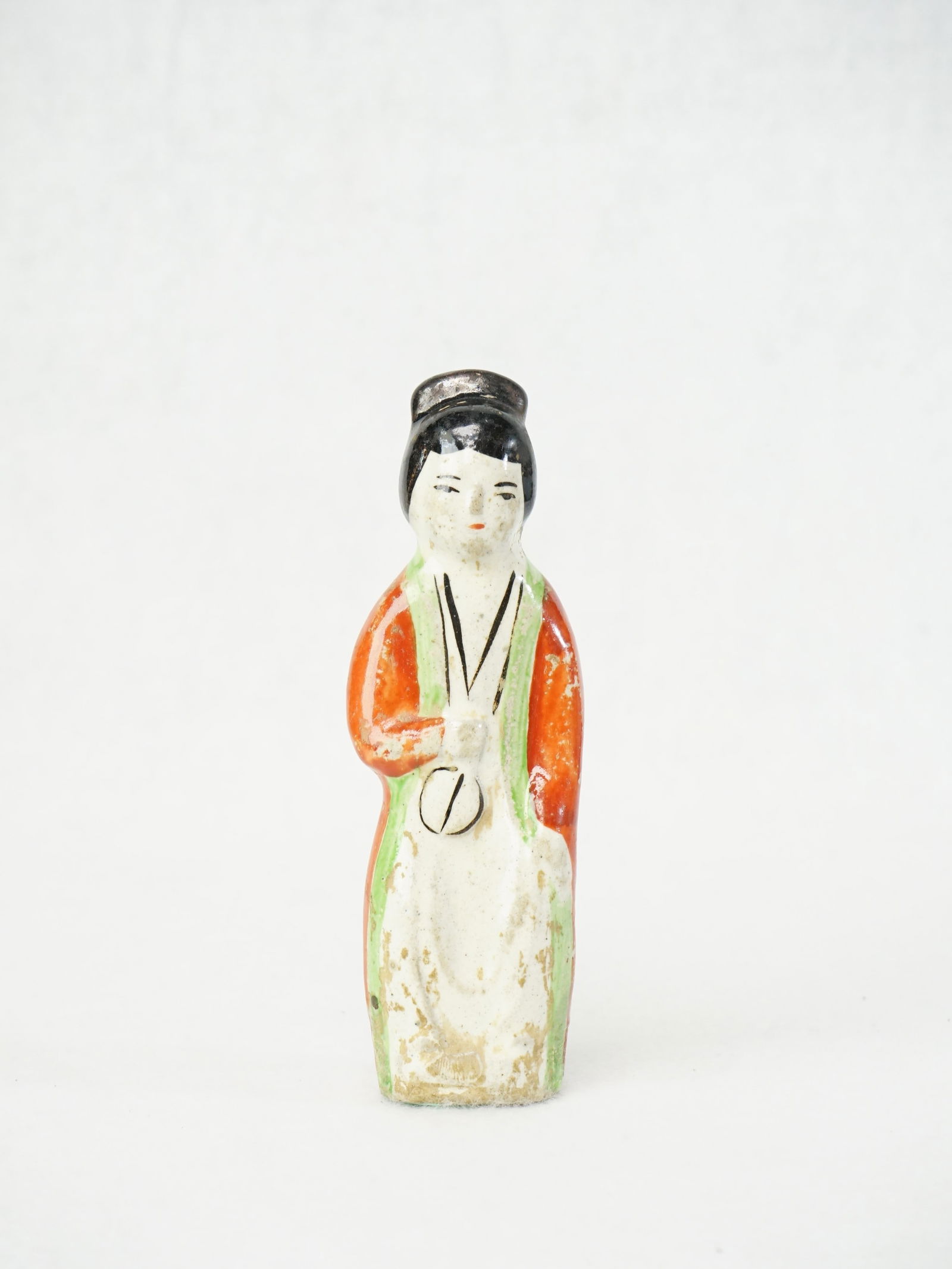 Chinese Cizhou Polychrome Figure of a Lady,Possibly Song/Jin Dynasty: Approximate size:H:5 in Shipping: We offer in-house shipping services for most small items. This means that we will take care of packing and shipping the items directly to you. For larger or specializ