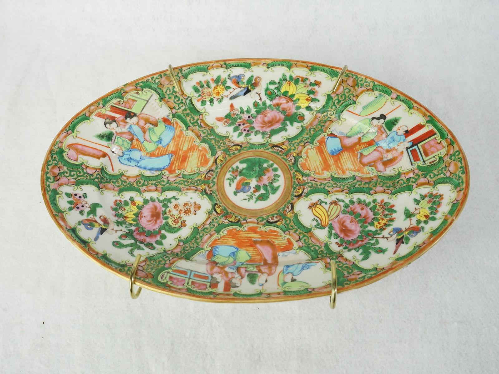 Chinese Export Rose Medallion Plate (1 of 5)
