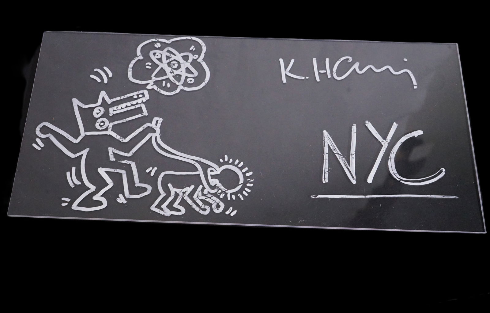 Keith Haring Signed Nyc Acrylic Panel - 2