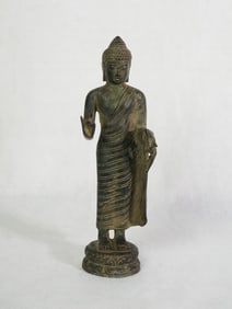 Indonesian Bronze Javanese Teaching Buddha