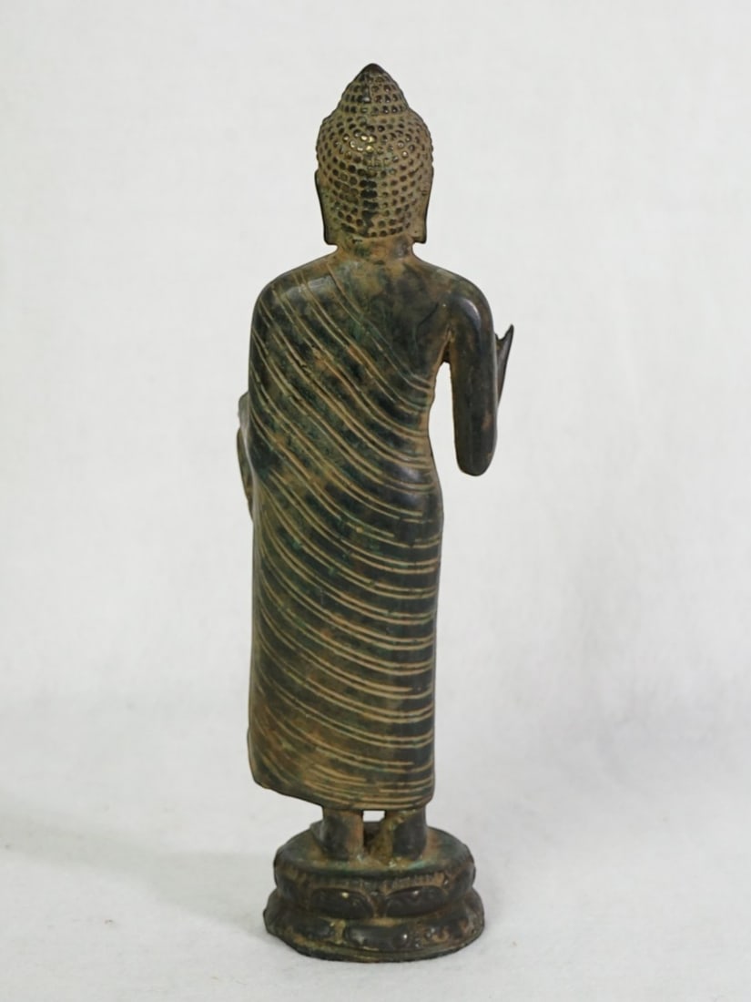 Indonesian Bronze Javanese Teaching Buddha - 3