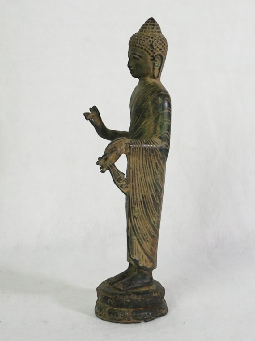 Indonesian Bronze Javanese Teaching Buddha - 4