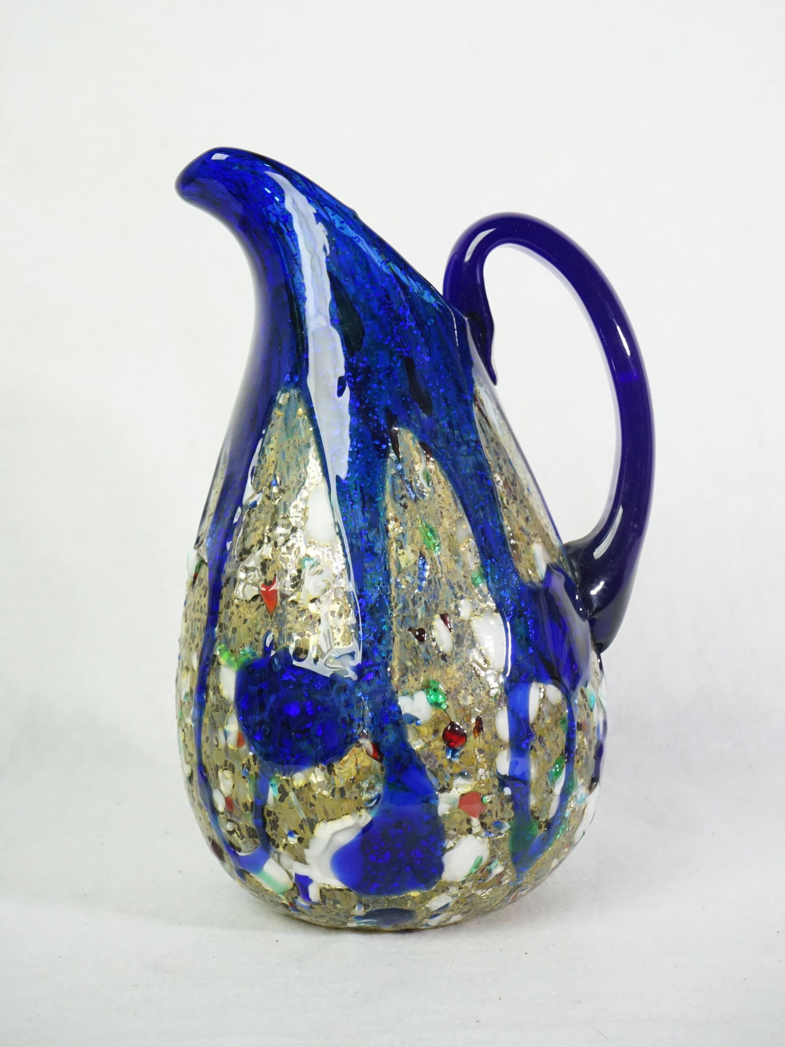 Avem Murano Glass Pitcher Cobalt Blue Murano Glass (1 of 6)