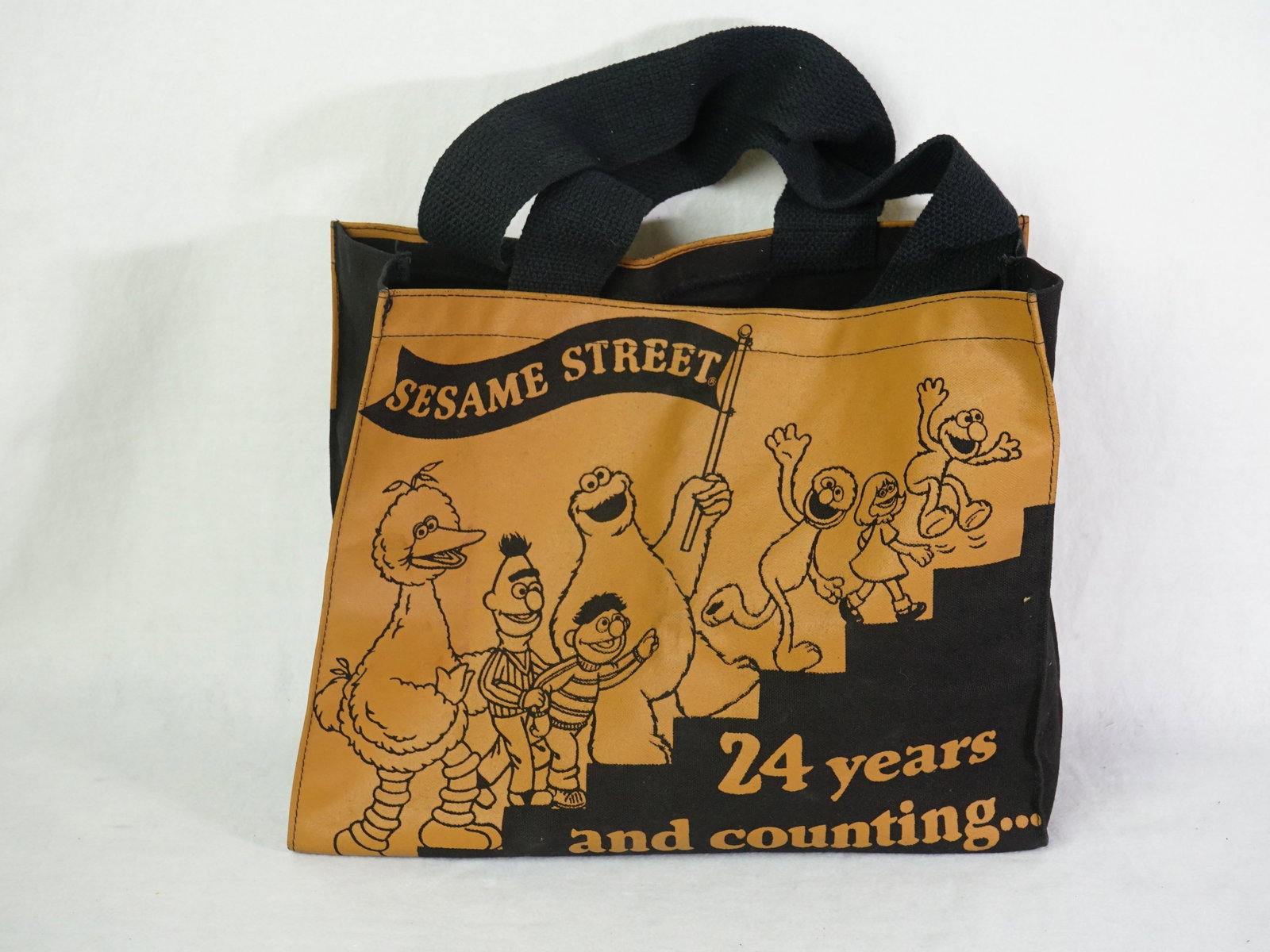 Sesame Street 24 Years and Counting Tote Bag: Shipping: We offer in-house shipping services for most small items. This means that we will take care of packing and shipping the items directly to you. For larger or specialized items, we recommend