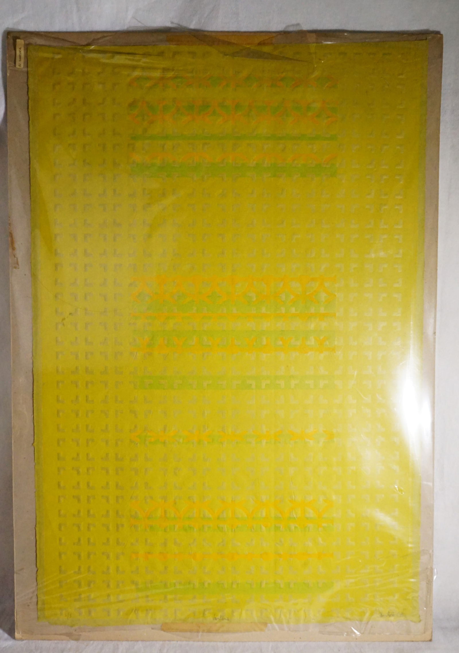 Abstract Silkscreen Print, 1967, 2/5 Signed: Approximate size: 37x25 in Shipping: We offer in-house shipping services for most small items. This means that we will take care of packing and shipping the items directly to you. For larger or