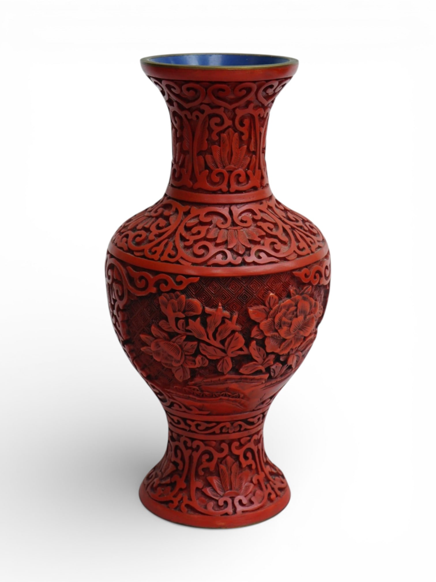 Chinese Cinnabar Style Vase (1 of 6)