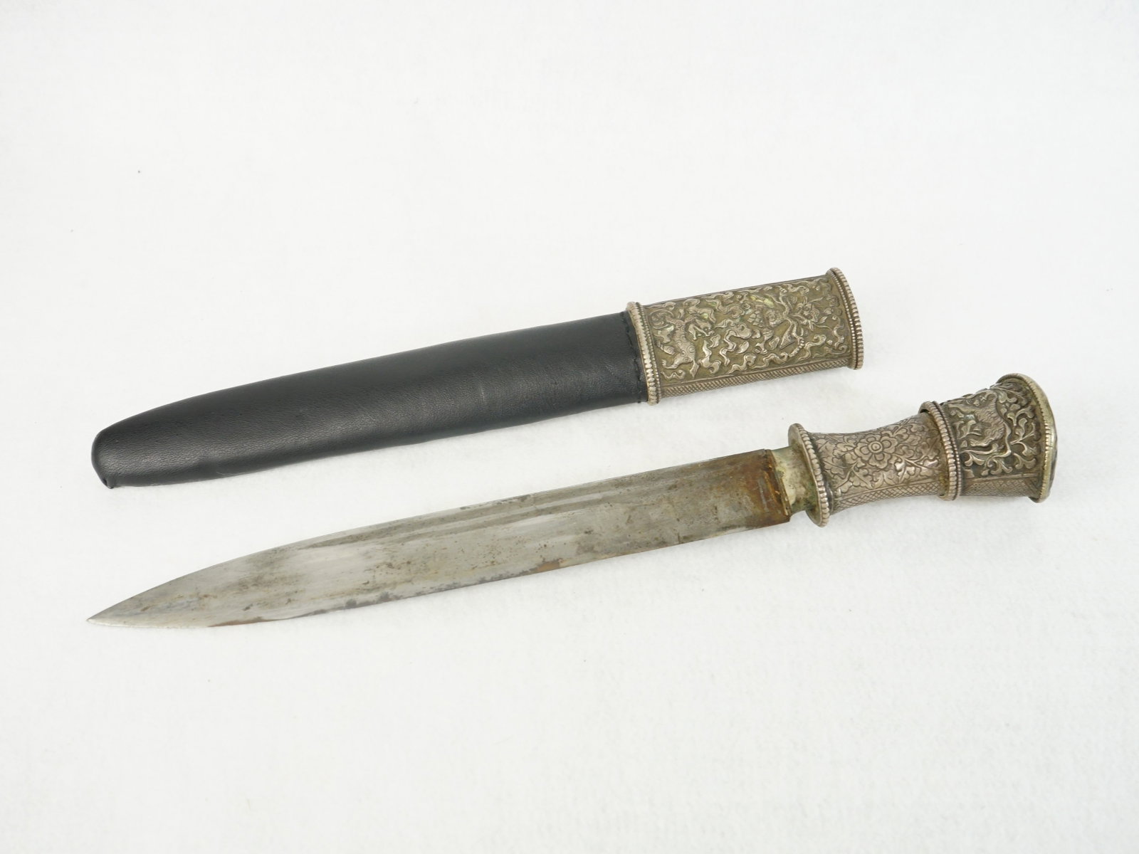 A Tibetan Dagger with Scabbard - 2