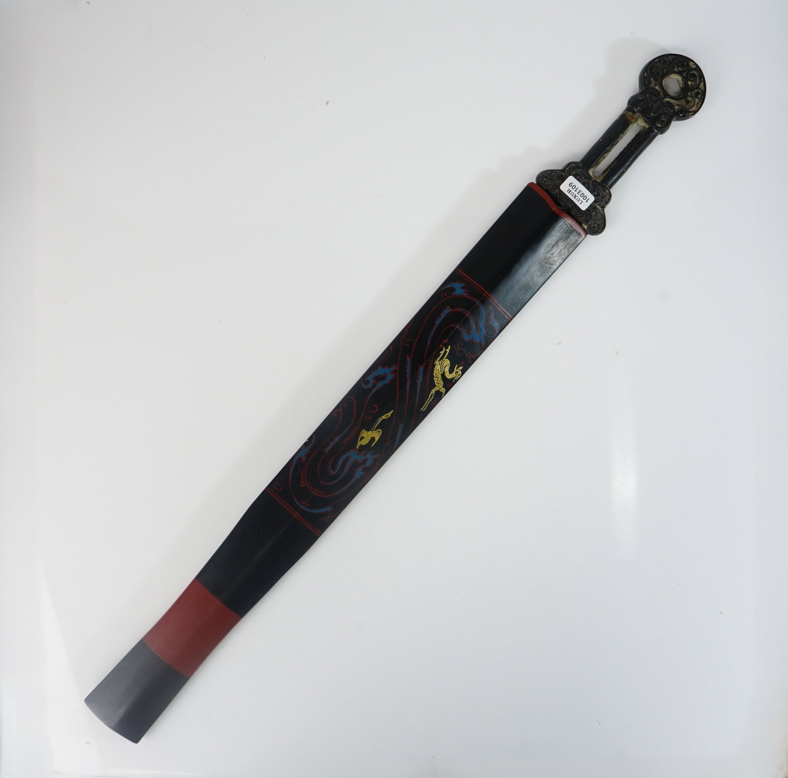Chinese Bronze Sword with Wood Scabbard,Han Dynasty: Approximate size: 2.5x25 in Shipping: We offer in-house shipping services for most small items. This means that we will take care of packing and shipping the items directly to you. For larger or