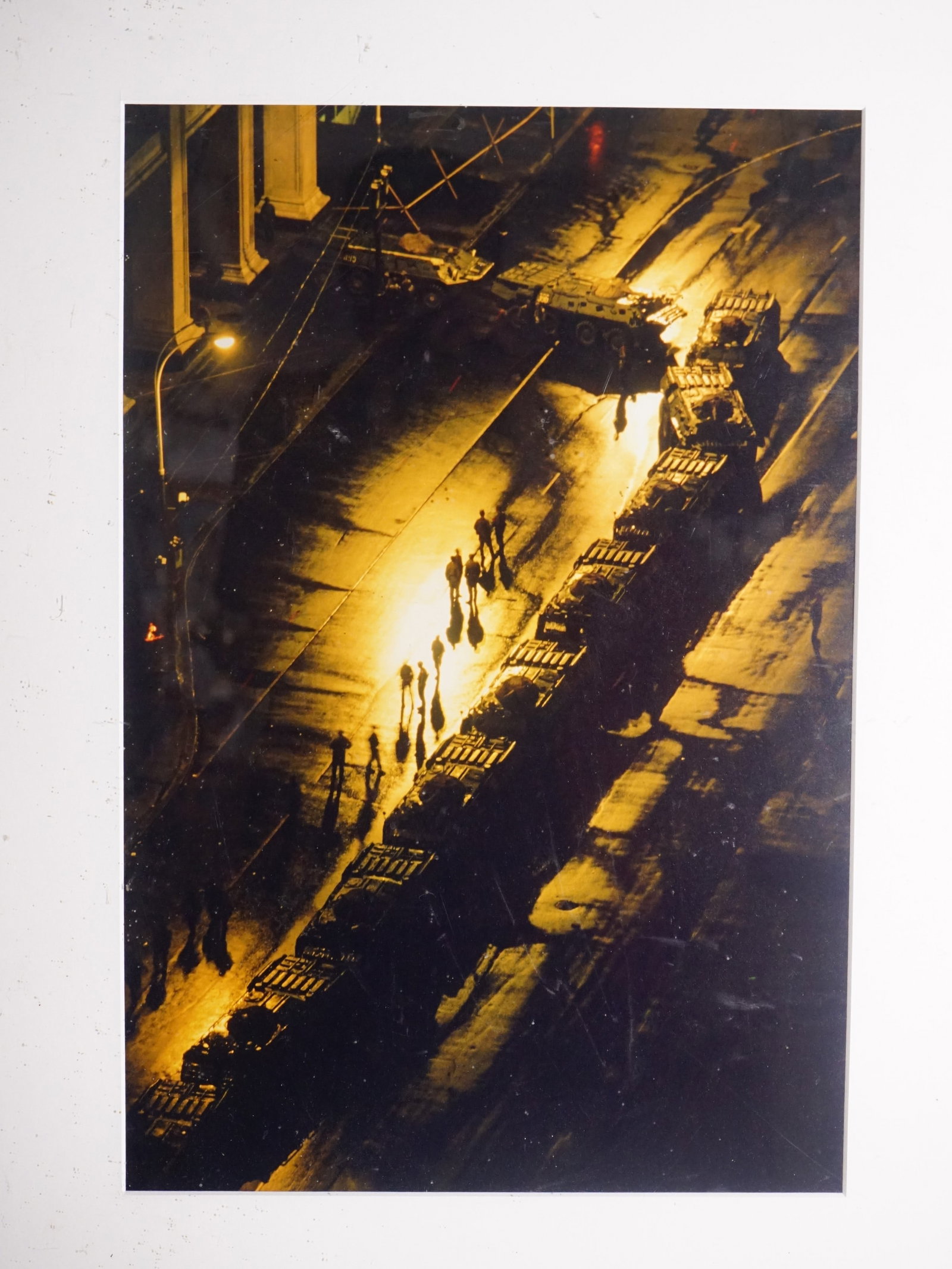 Framed Urban Night Scene Photograph - 2