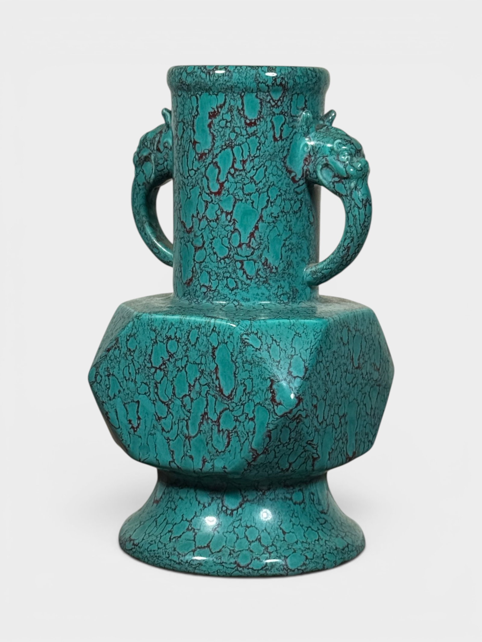 Chinese Robins Egg Galzed Porcelain Vase (1 of 11)