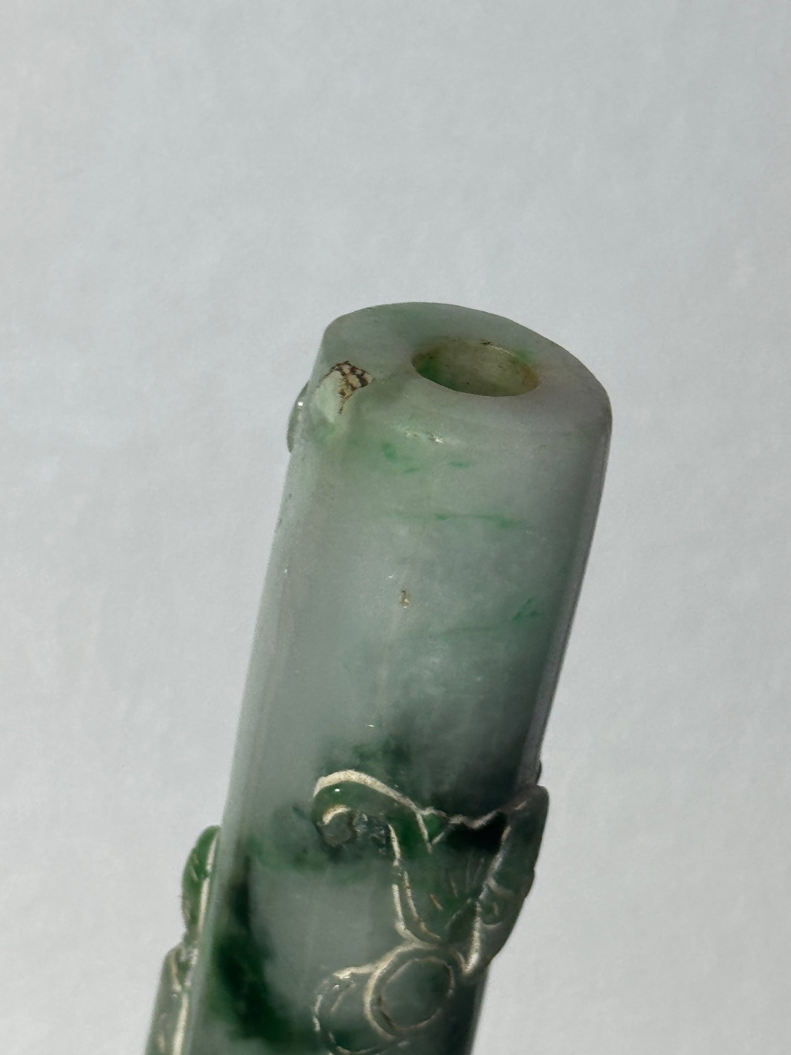 Chinese Jadiete Pipe - 8
