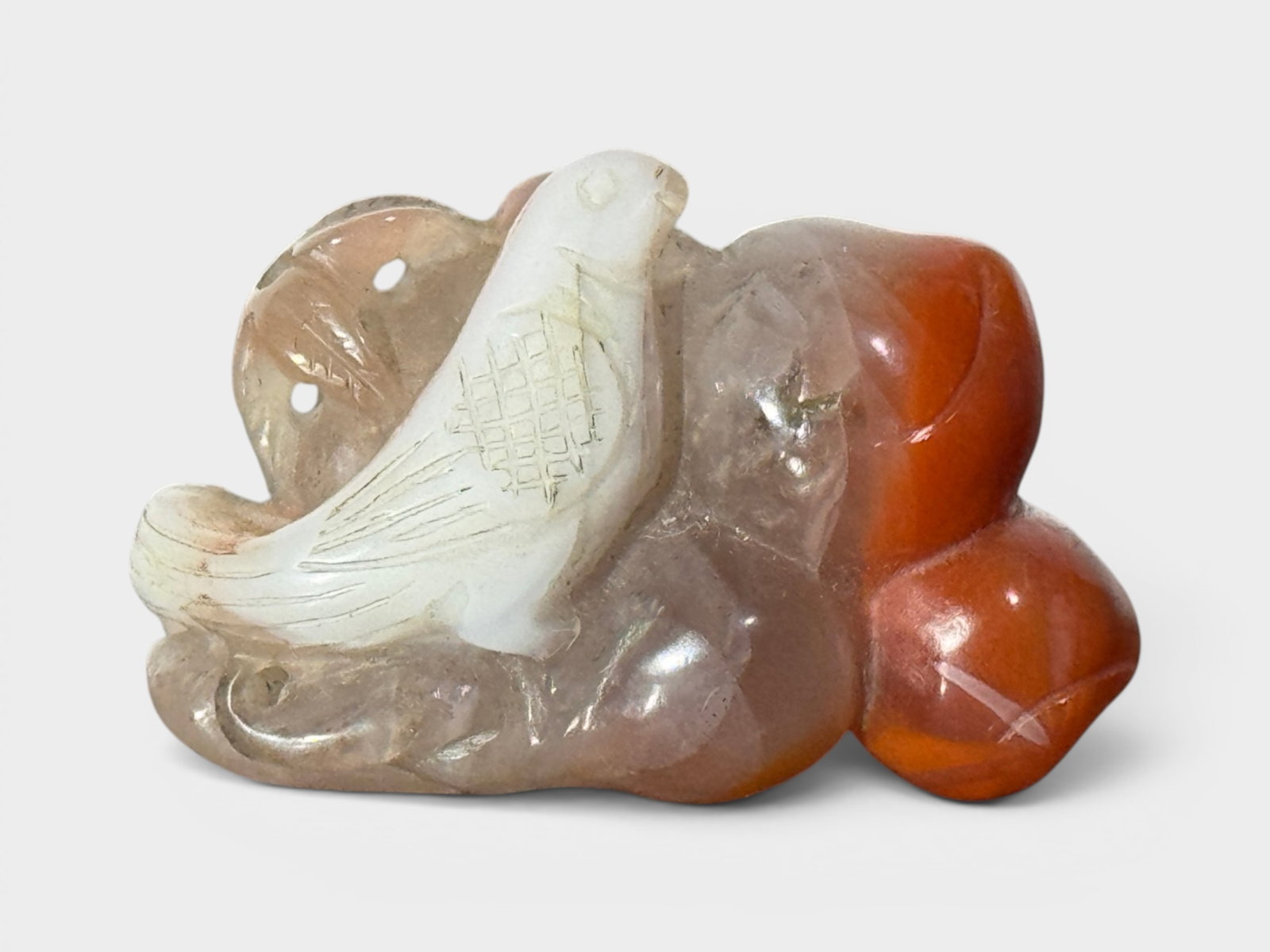 Chinese Agate Pedant with Bird Motif (1 of 5)
