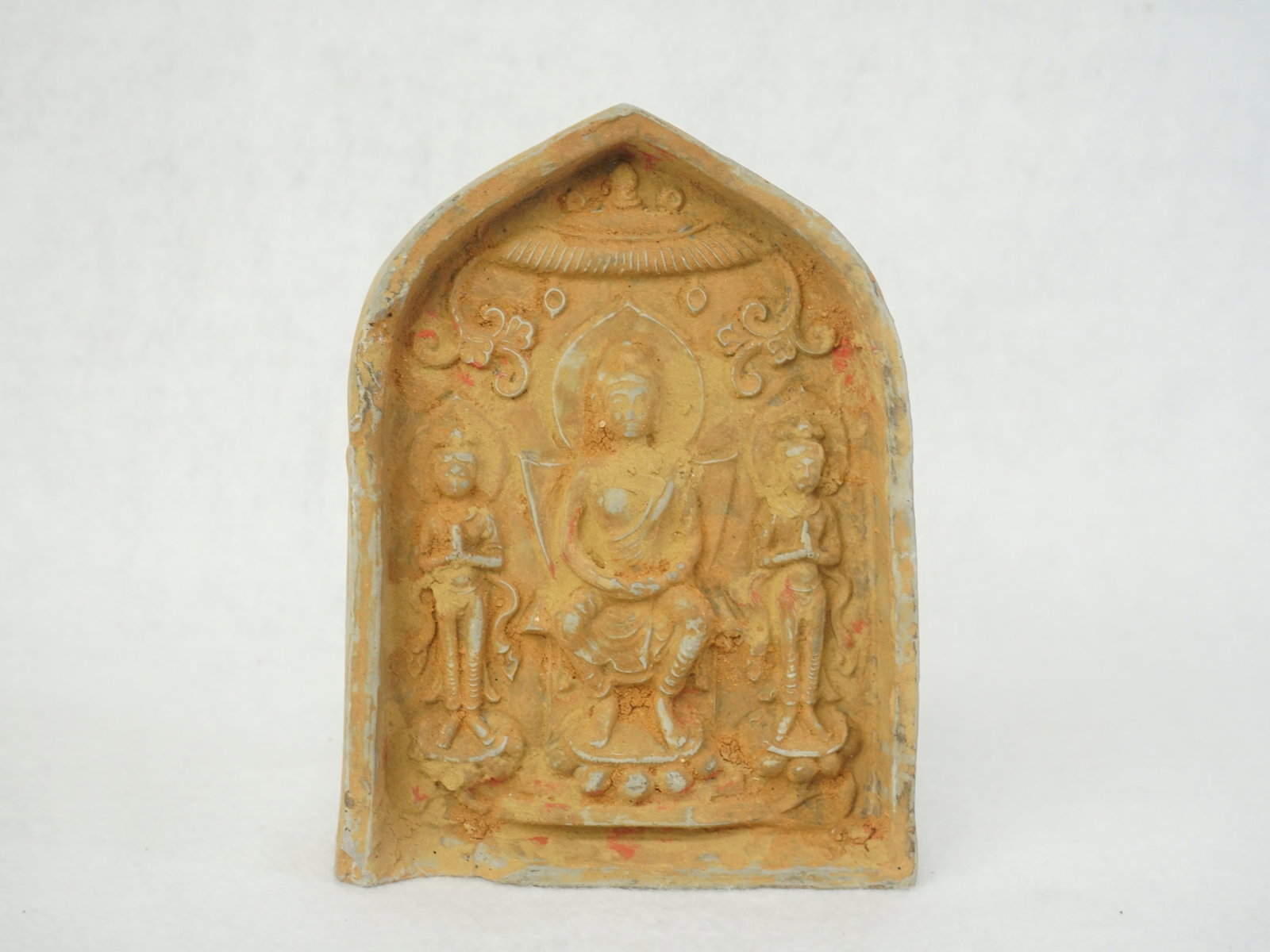 Chinese Tang-Style Votive Tablet: Approximate size: 5.5x4.25x1 in Shipping: We offer in-house shipping services for most small items. This means that we will take care of packing and shipping the items directly to you. For larger or s