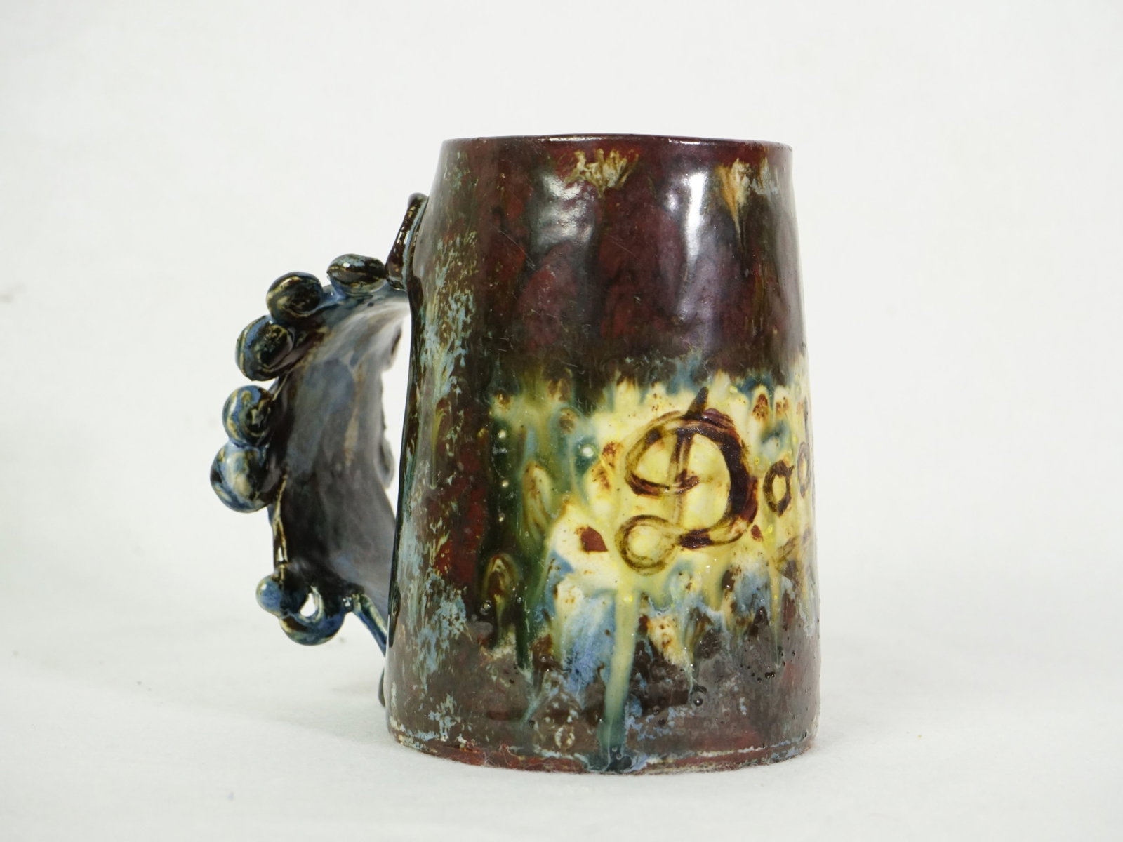 Signed Studio Pottery Stein Inscribed "Dodgers, June 1918": Approximate size: 4.5x4.75x3.25 in Shipping: We offer in-house shipping services for most small items. This means that we will take care of packing and shipping the items directly to you. For larger o