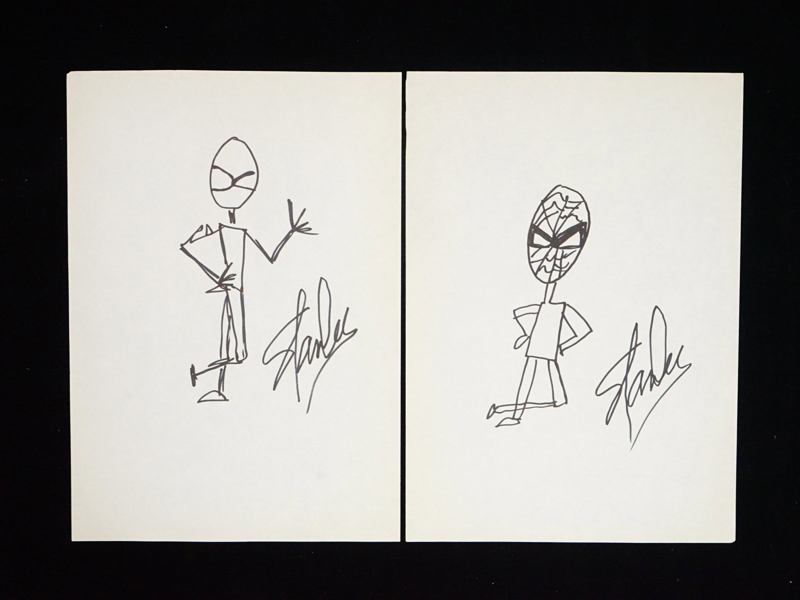 Stan Lee Stan Lee Signed Spider-Man Sketch (1 of 6)
