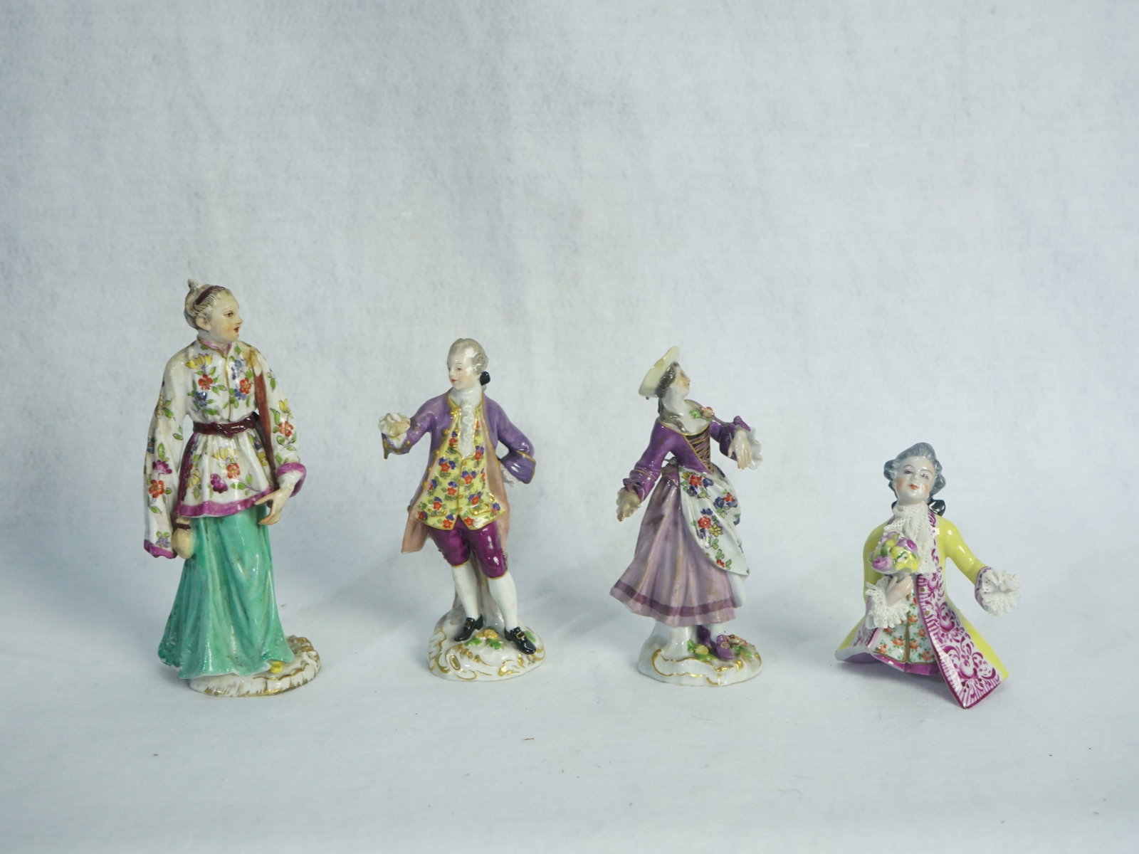 Lot of 4 Meissen Porcelain Figures,Early 20th Century (1 of 5)