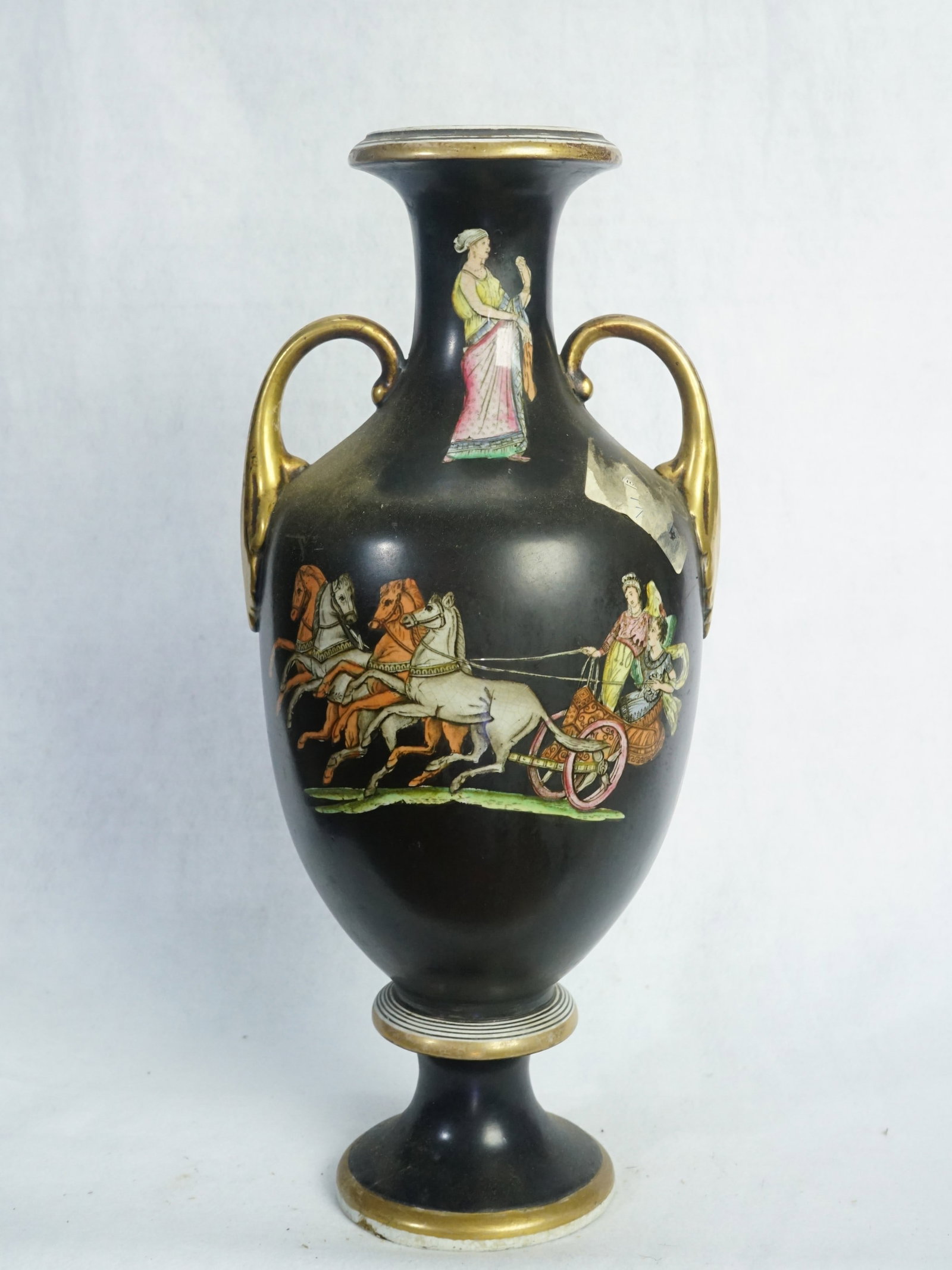 Neo-Classical Greek Revival Porcelain Vase,1850S (1 of 6)