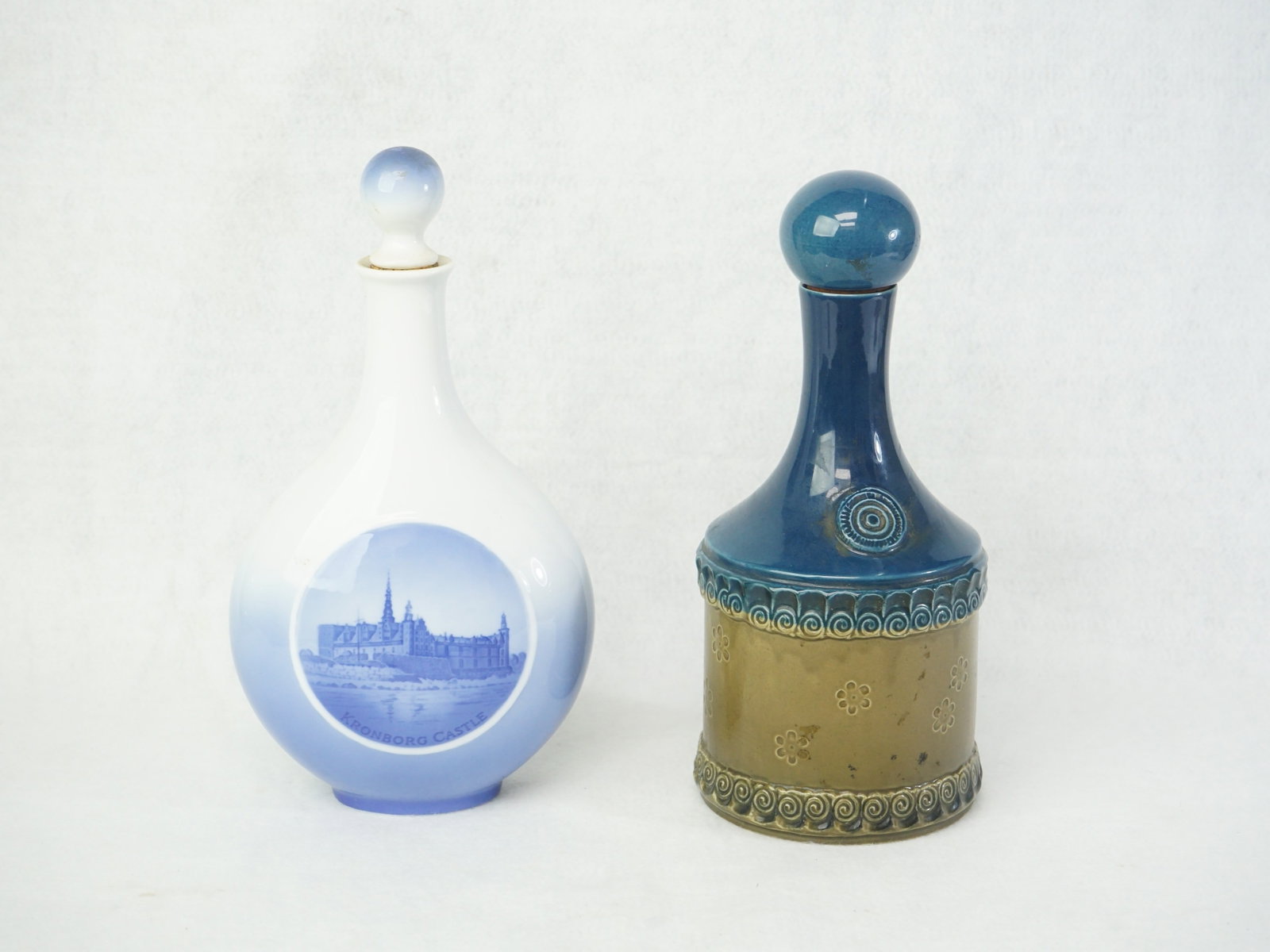 Lot of 2 European Ceramic Decanters (1 of 5)