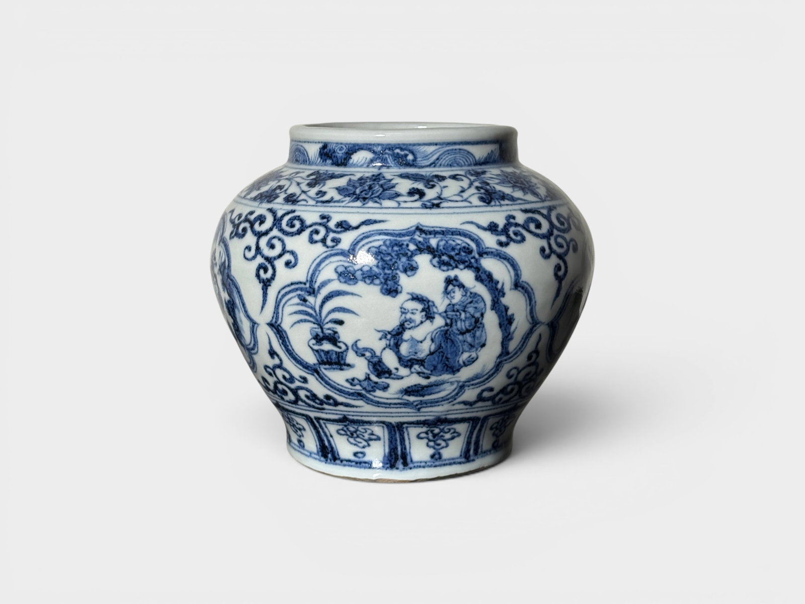 Chinese Blue White Porcelain Vase with Immortals (1 of 13)