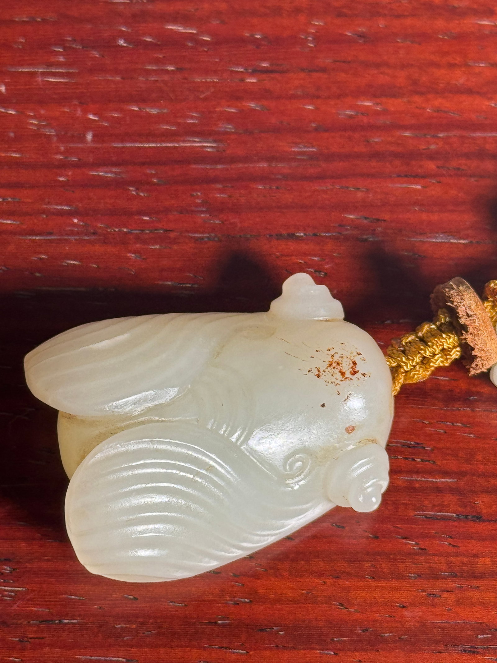 Chinese White Jade Prayig Beads - 7