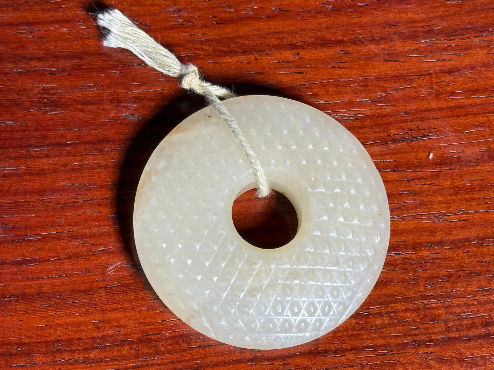 Small Chinese Jade Pi with Dots - 3