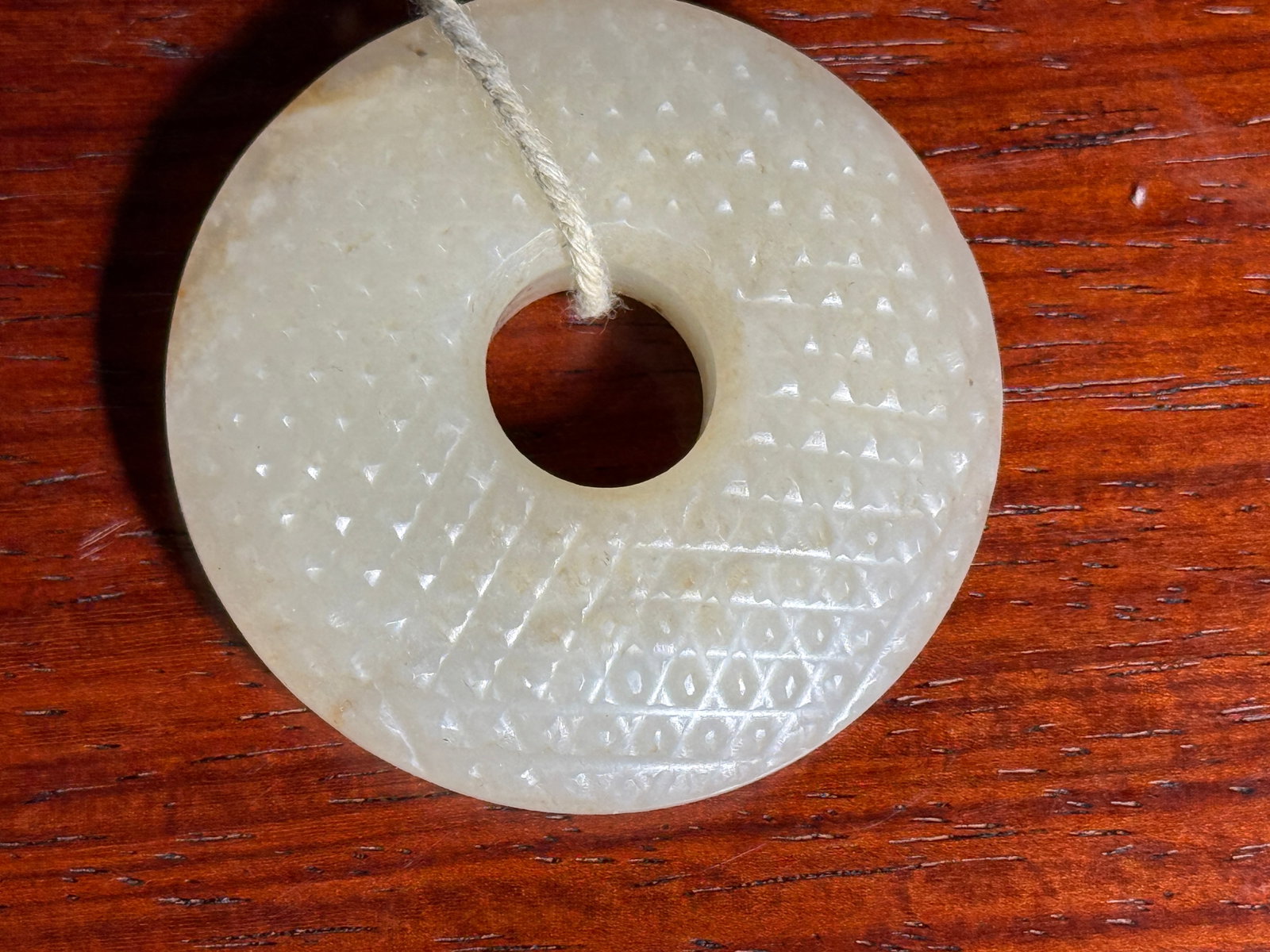 Small Chinese Jade Pi with Dots - 4