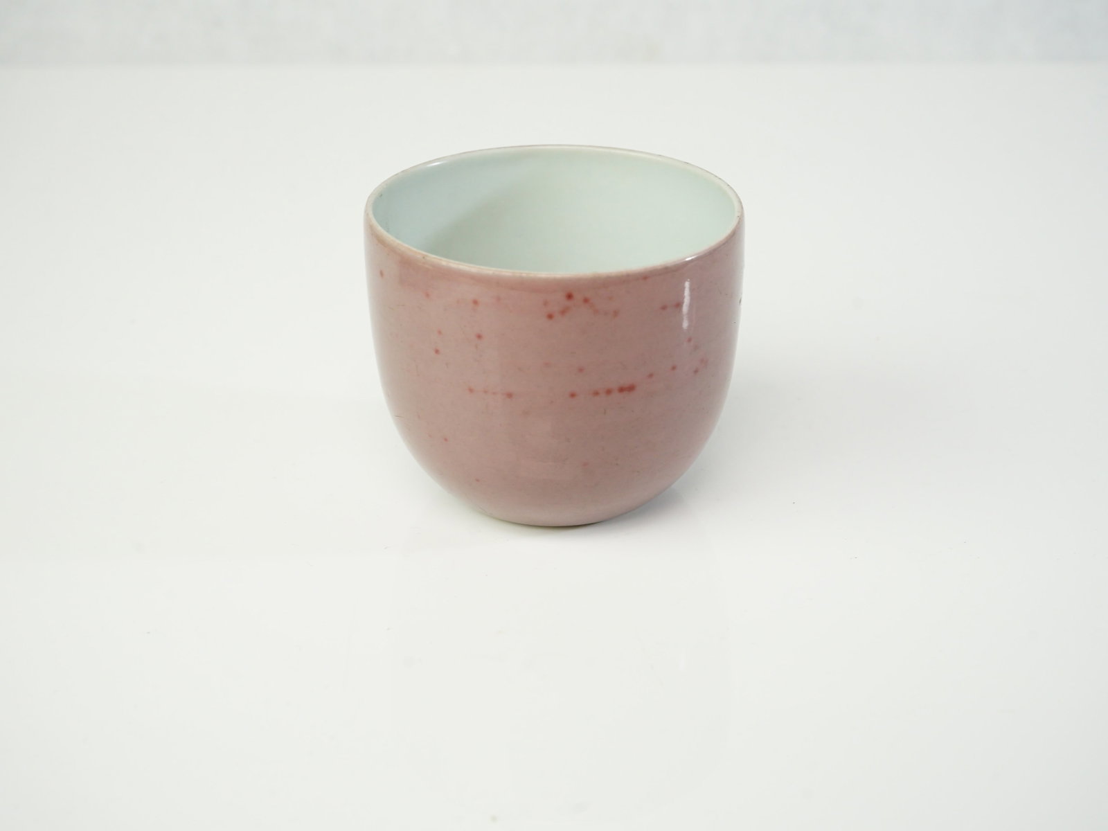 Chinese Red Glazed Tea Cup with Mark - 3