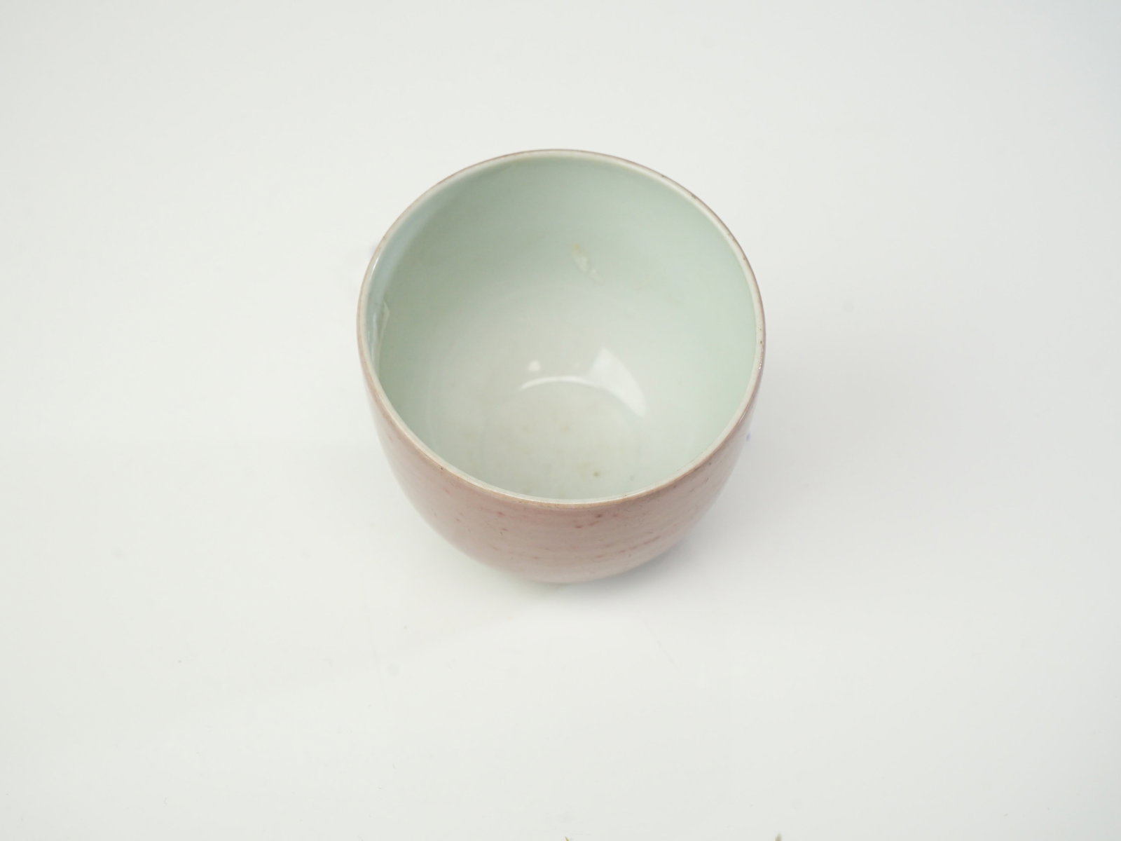 Chinese Red Glazed Tea Cup with Mark - 4