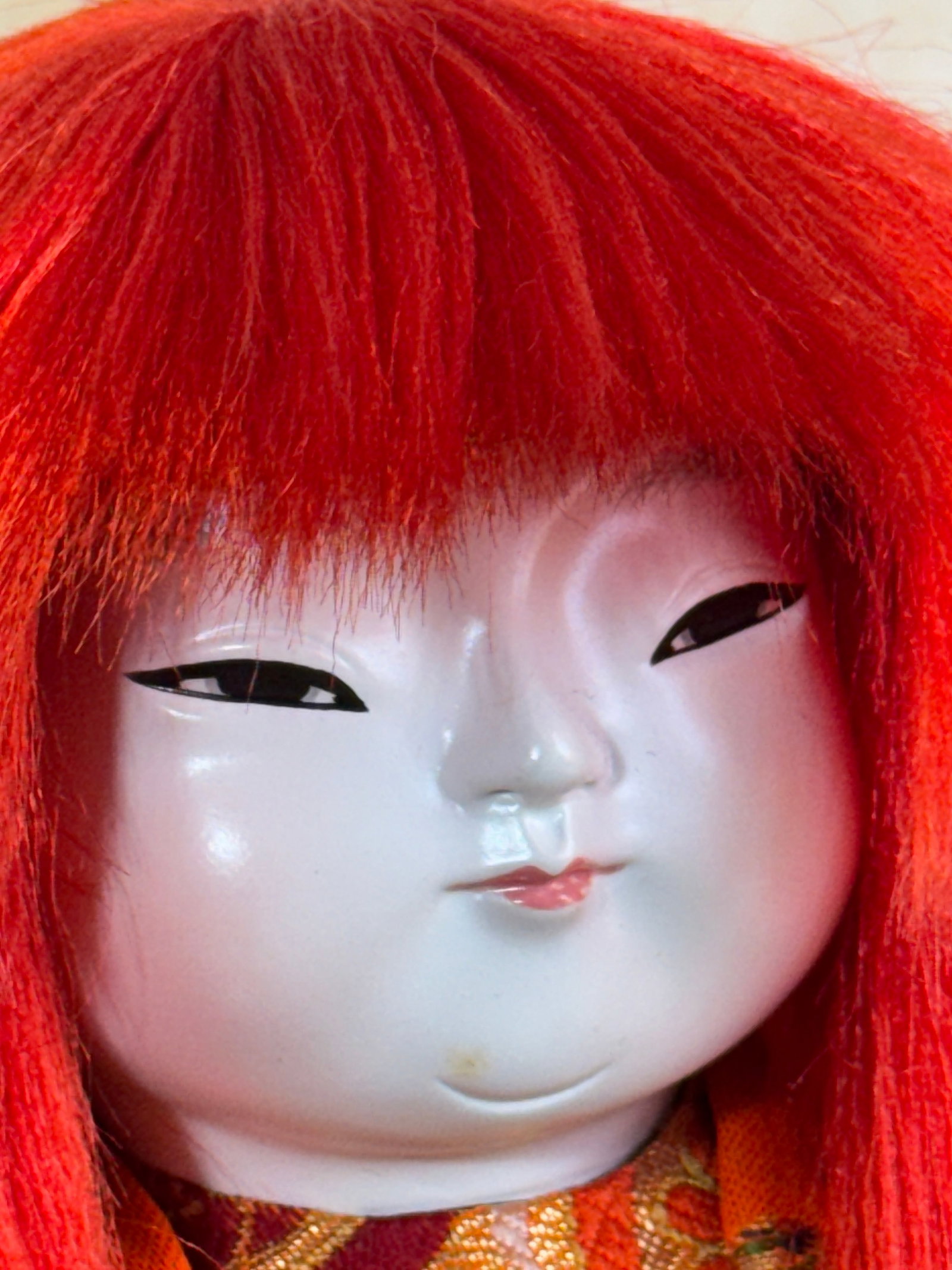 Japanese Doll in Display Case - 6