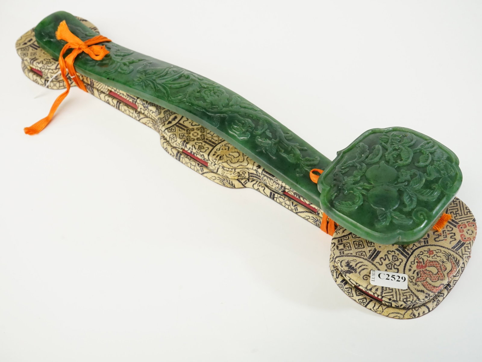 Chinese Carved Green Jade Ruyi Scepter,19th Century: Approximate size: in Shipping: We offer in-house shipping services for most small items. This means that we will take care of packing and shipping the items directly to you. For larger or specialized 